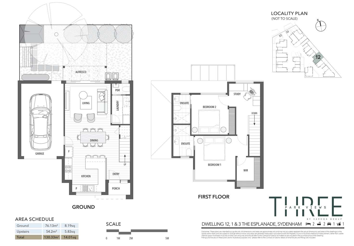 Floorplan of Homely townhouse listing, 12/1-3 The Esplanade, Sydenham VIC 3037