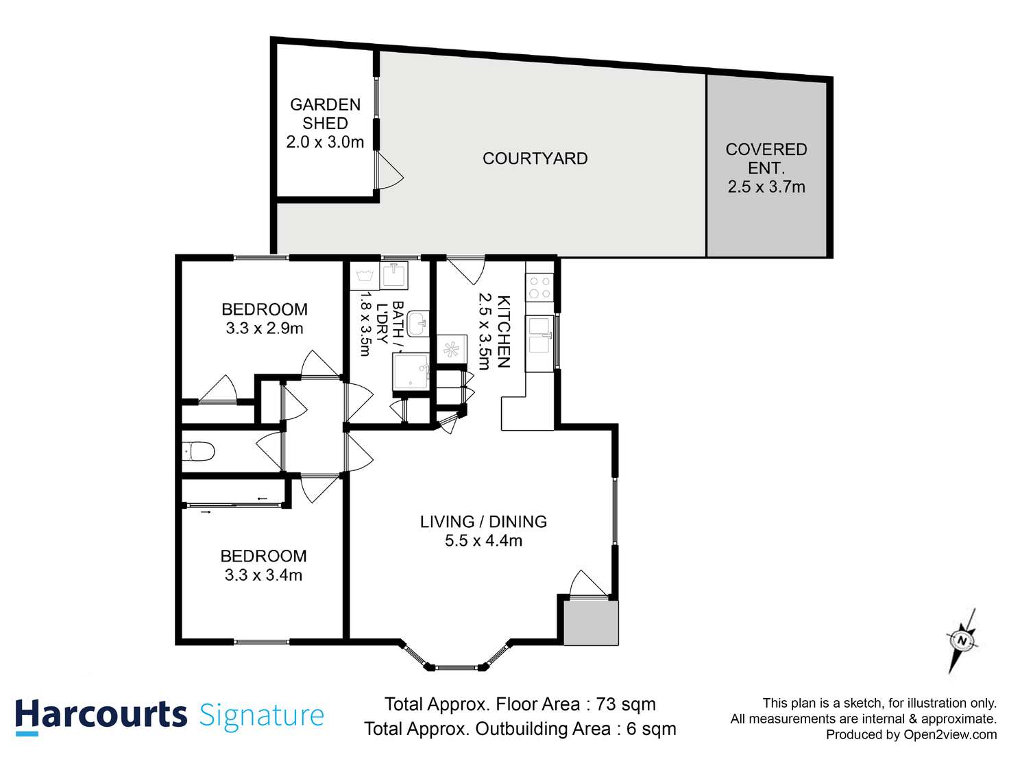 Floorplan of Homely unit listing, 5/21 Vieste Drive, Glenorchy TAS 7010
