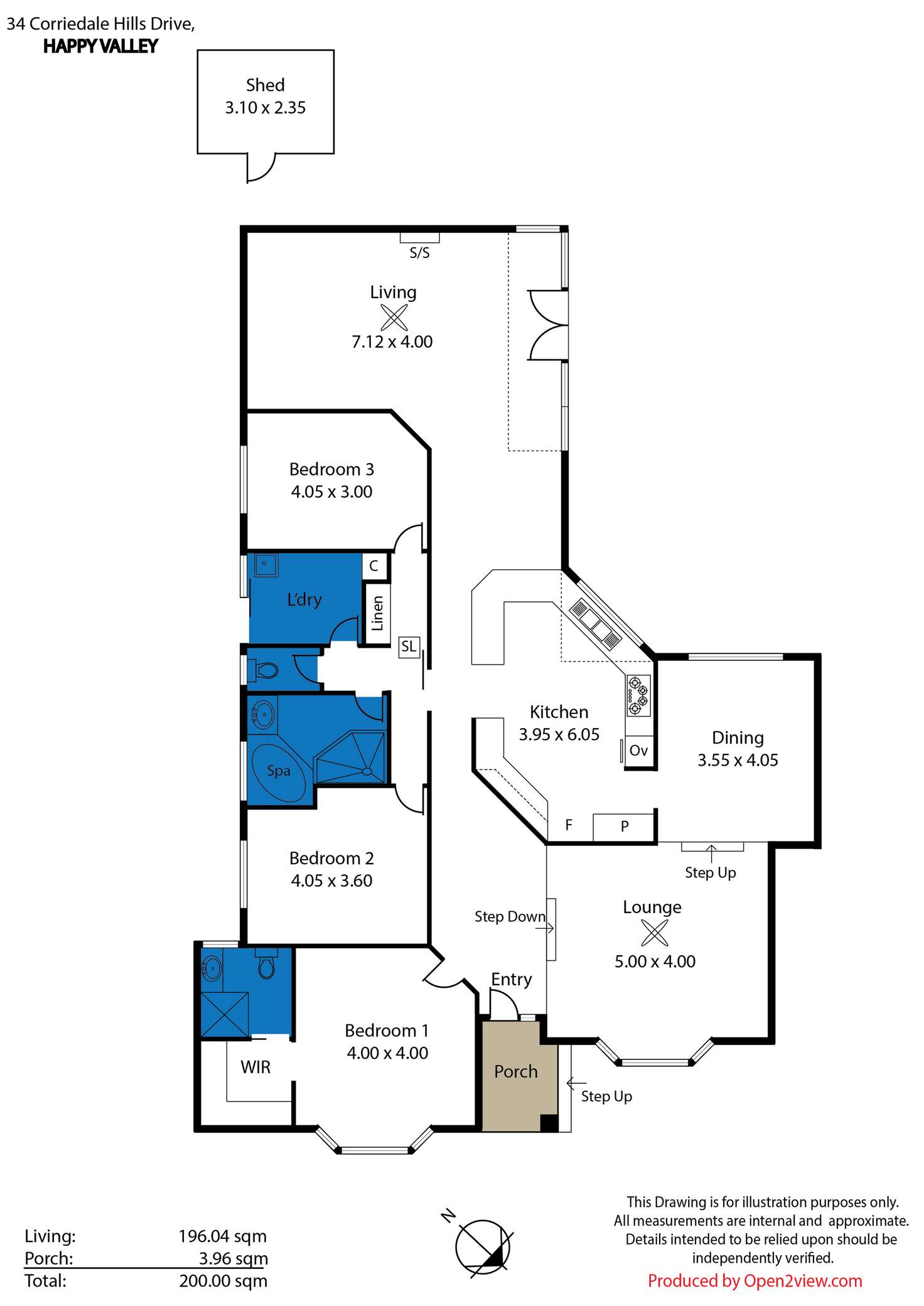 Floorplan of Homely house listing, 34 Corriedale Hills Drive, Happy Valley SA 5159
