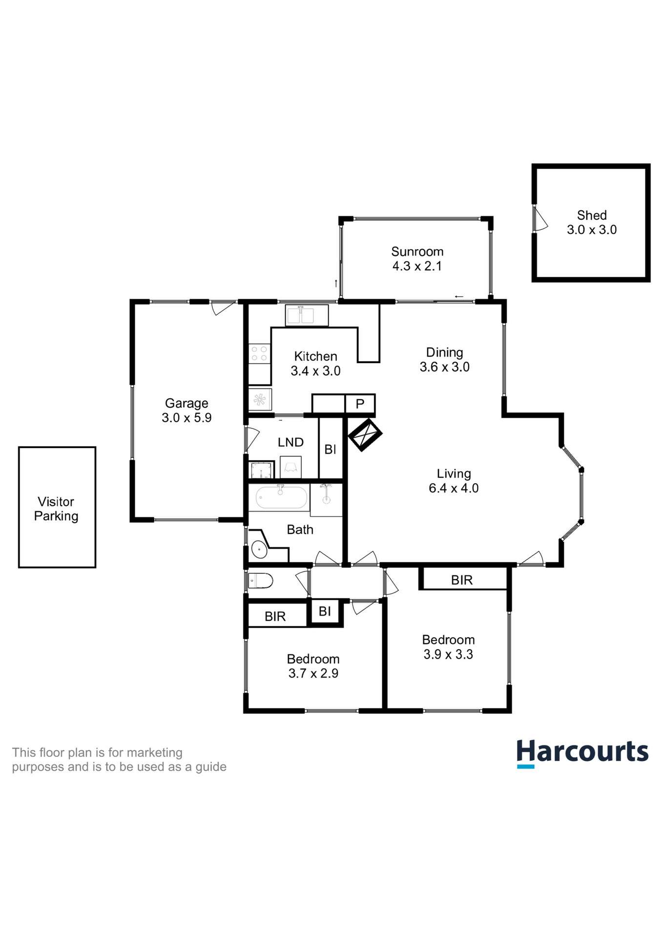 Floorplan of Homely unit listing, 3/1A Butler Street, Brighton TAS 7030