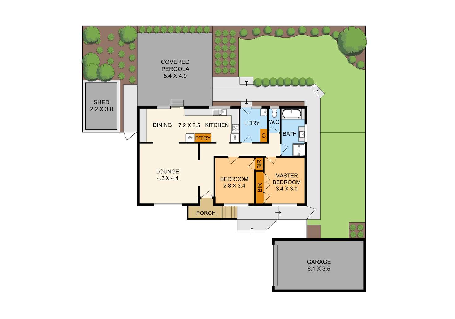 Floorplan of Homely unit listing, 2/18 Moncoe Street, Boronia VIC 3155