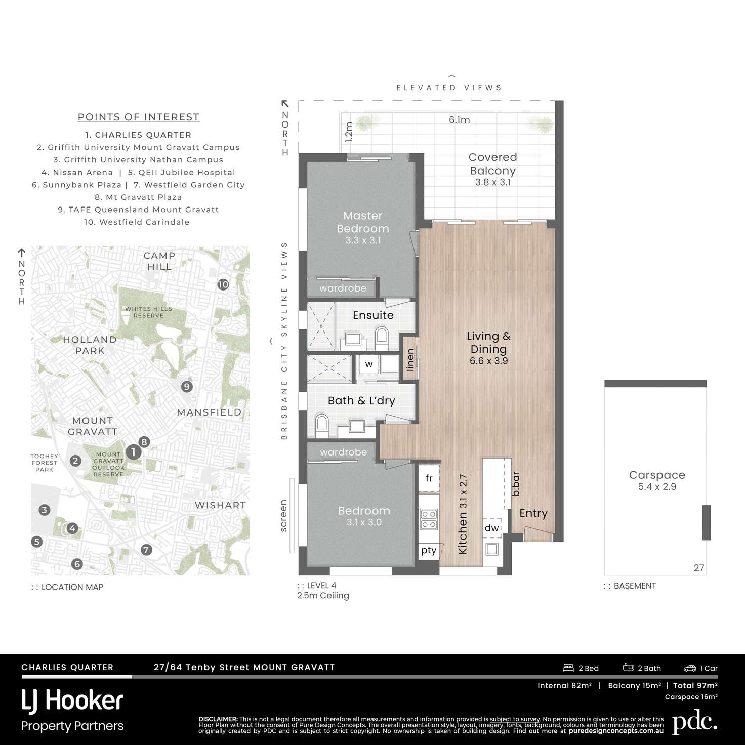 Floorplan of Homely apartment listing, 27/64 Tenby Street, Mount Gravatt QLD 4122