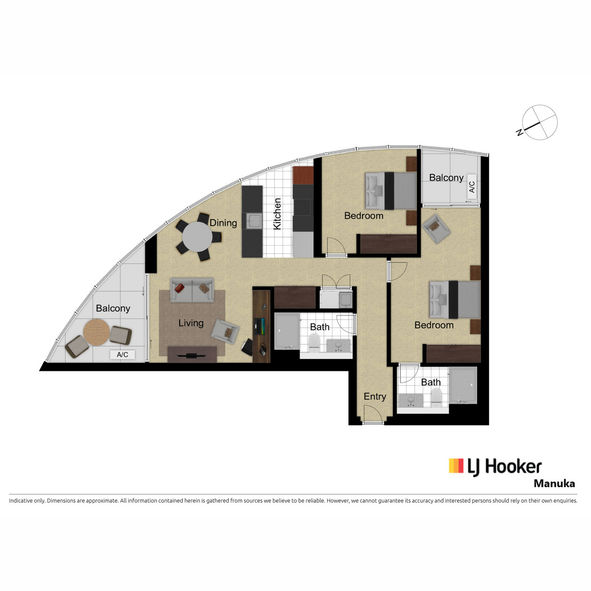 Floorplan of Homely apartment listing, Unit 431/Door 1711 WOVA, Phillip ACT 2606