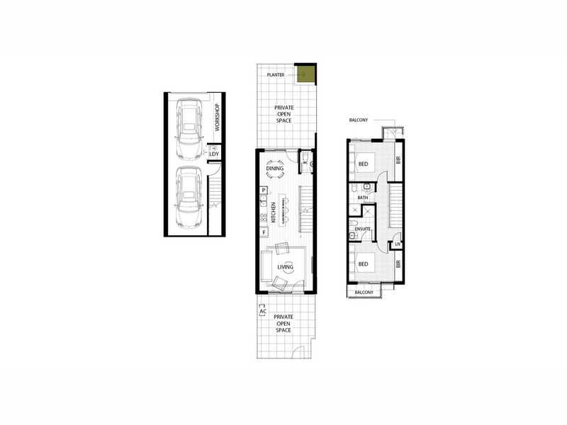 Floorplan of Homely townhouse listing, Nue, Camilleri Way, Gungahlin ACT 2912