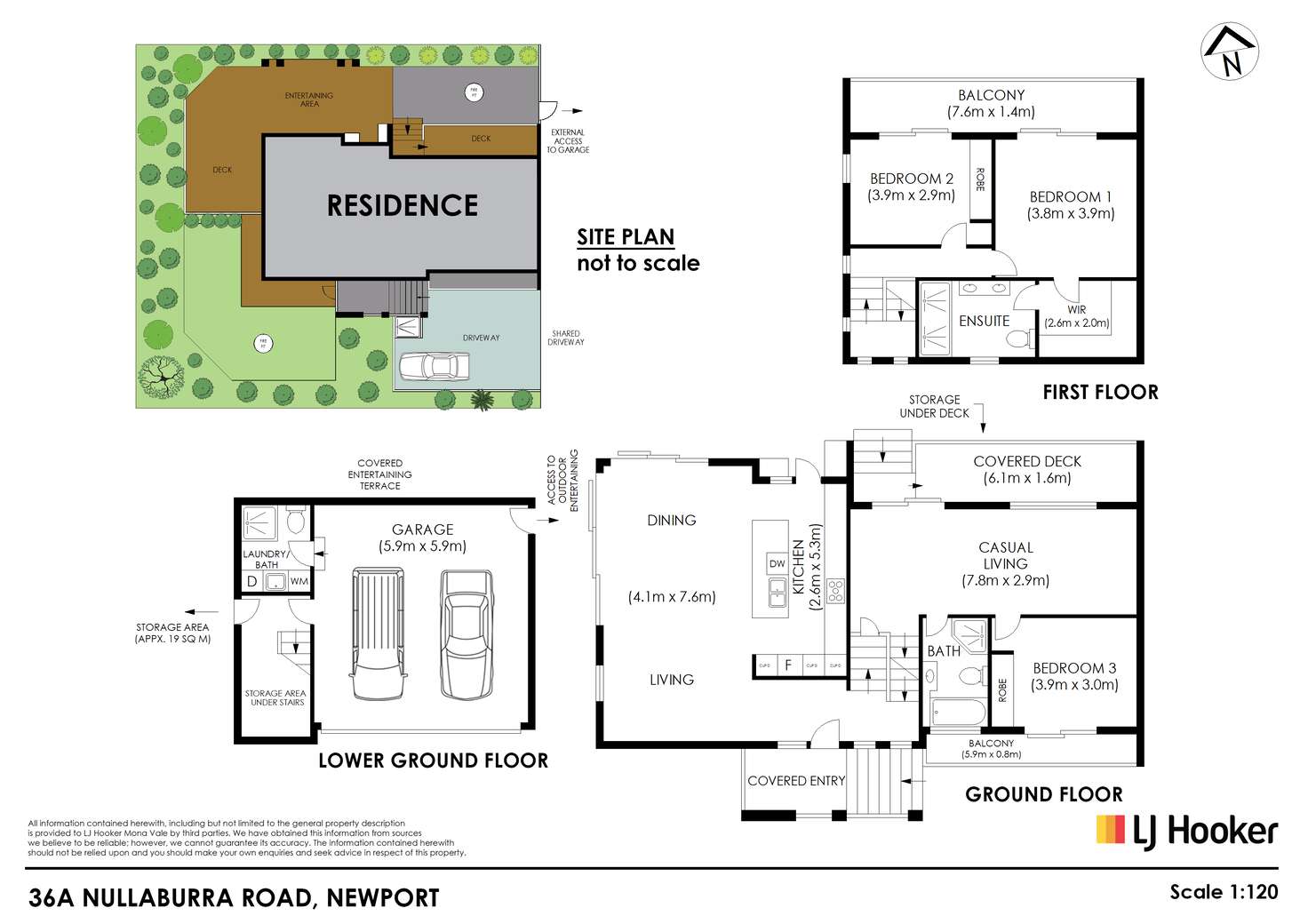 Floorplan of Homely semiDetached listing, 36a Nullaburra Road, Newport NSW 2106