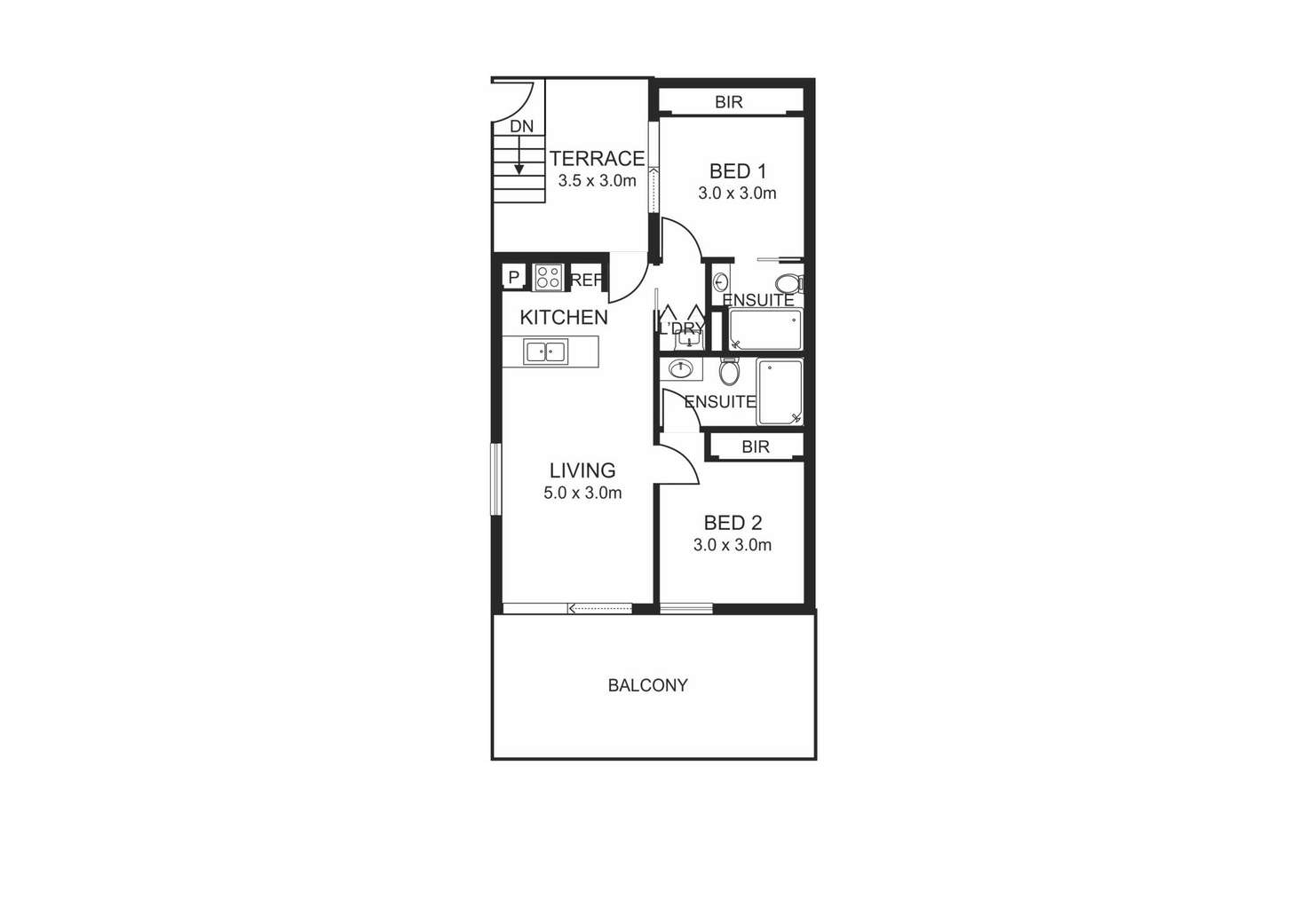 Floorplan of Homely unit listing, 73/15 Bowman Street, Macquarie ACT 2614