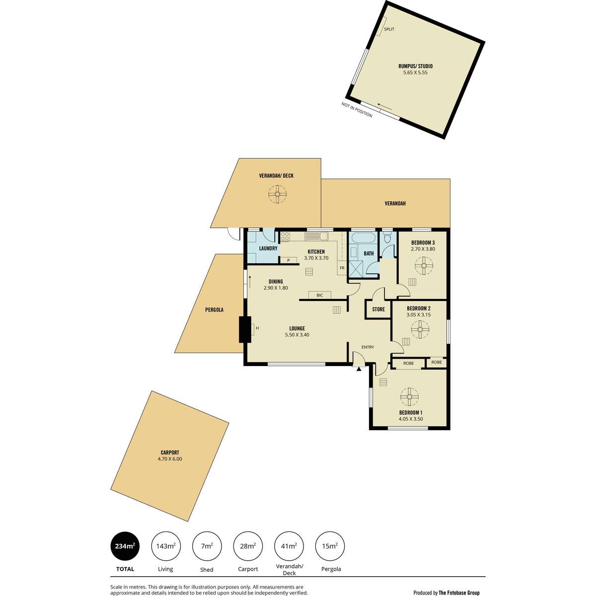 Floorplan of Homely house listing, 1 Catherine Drive, Redwood Park SA 5097