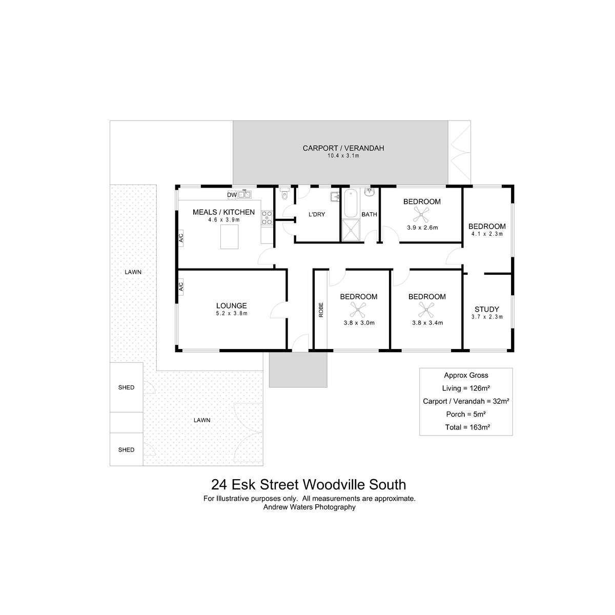 Floorplan of Homely house listing, 24 Esk Street, Woodville South SA 5011