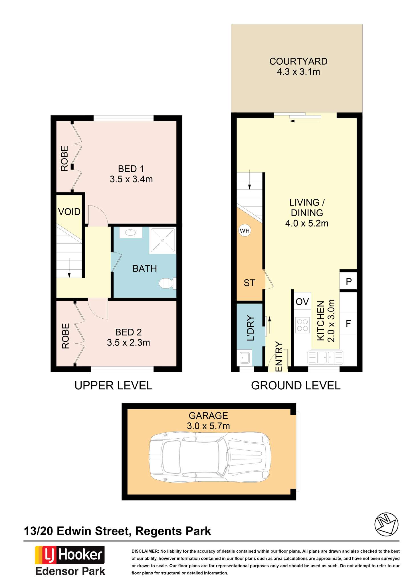 Floorplan of Homely house listing, 13/20 Edwin Street, Regents Park NSW 2143