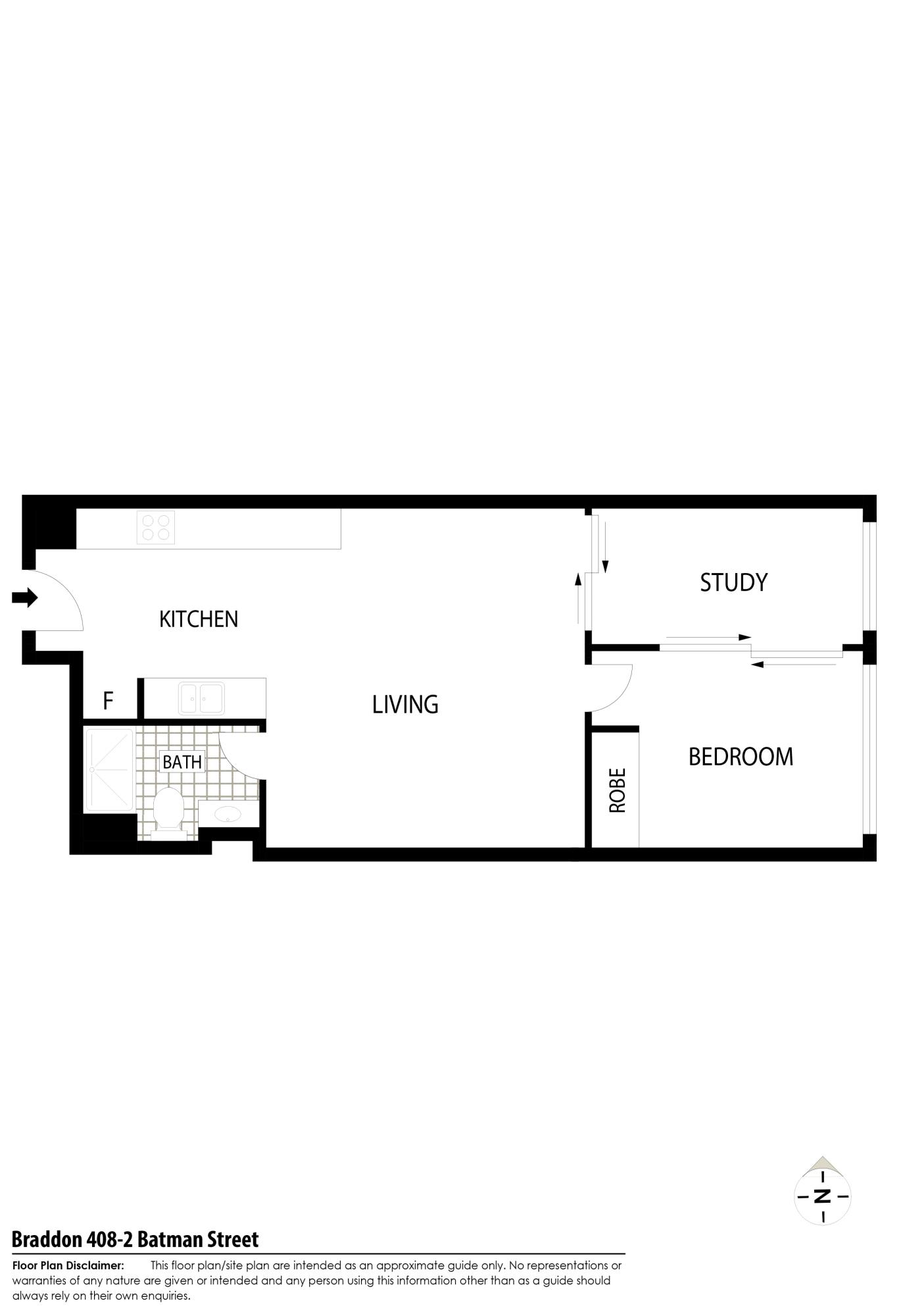 Floorplan of Homely unit listing, 408/2 Batman Street, Braddon ACT 2612