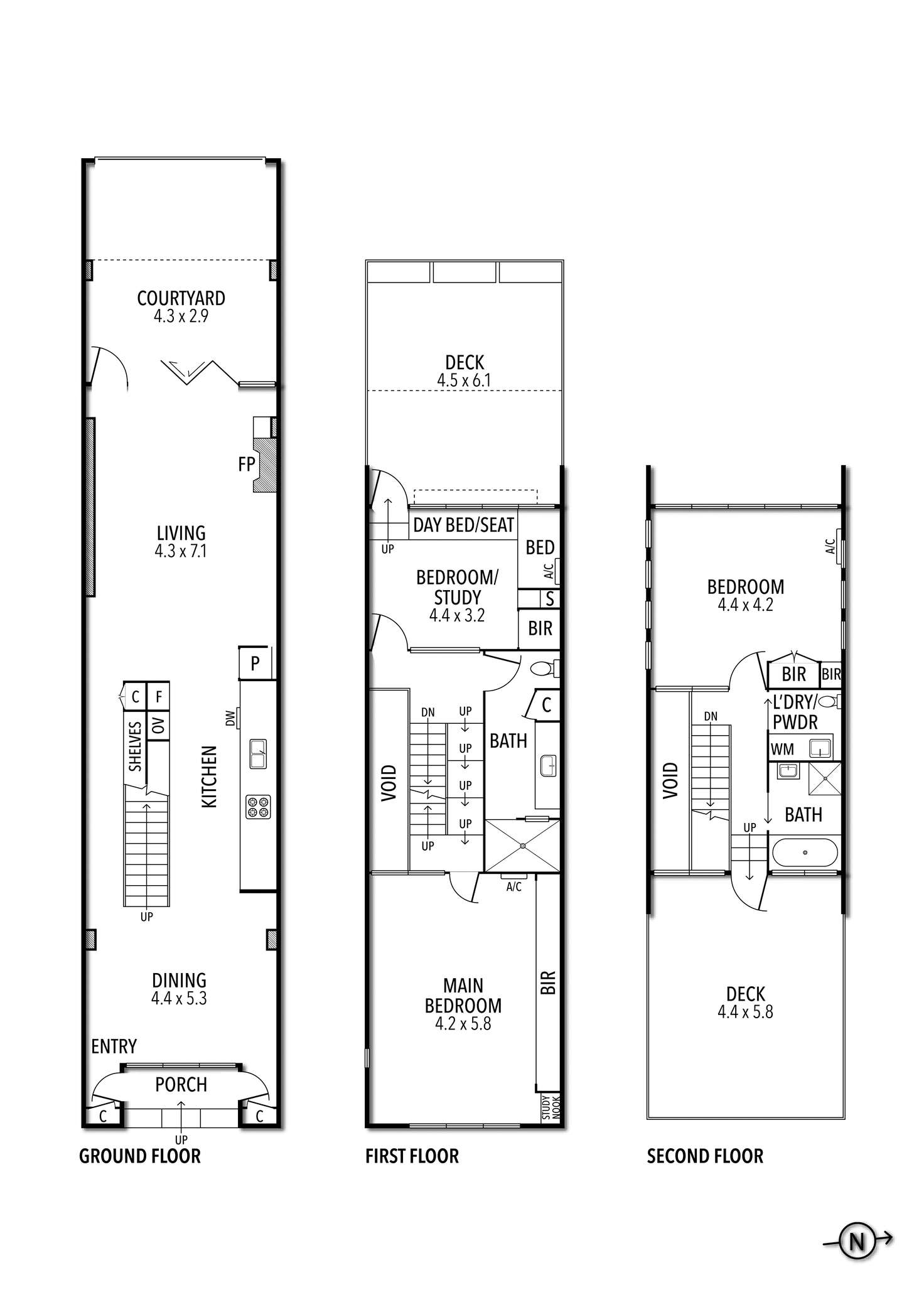 Floorplan of Homely house listing, 17 Sutton Street, Carlton North VIC 3054