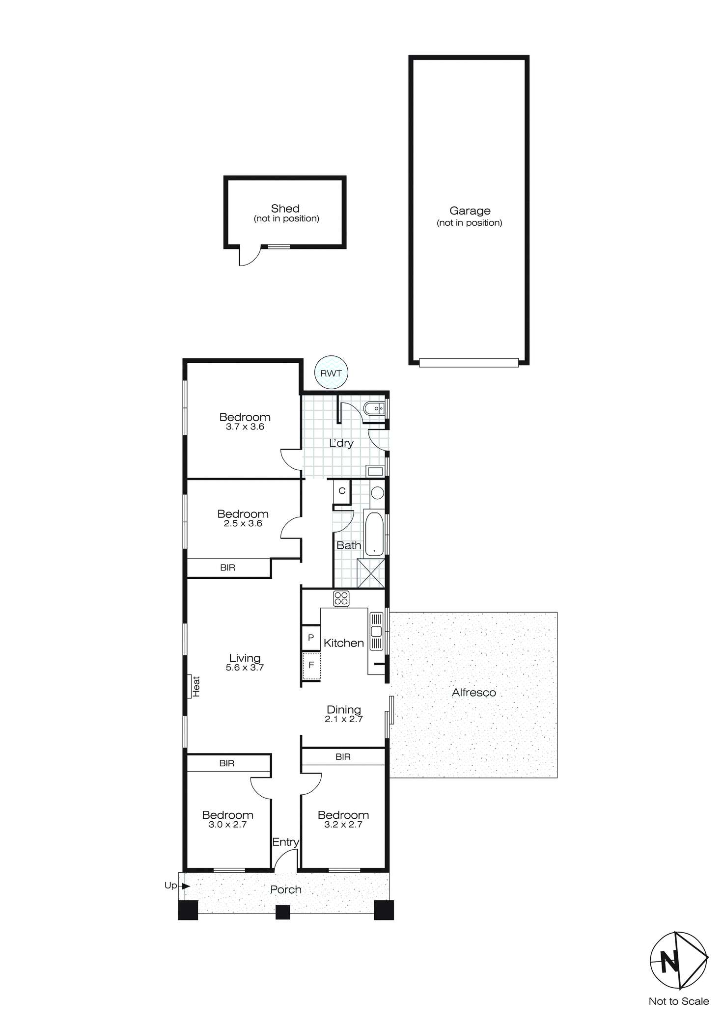 Floorplan of Homely house listing, 14 Clarkson Street, Sebastopol VIC 3356