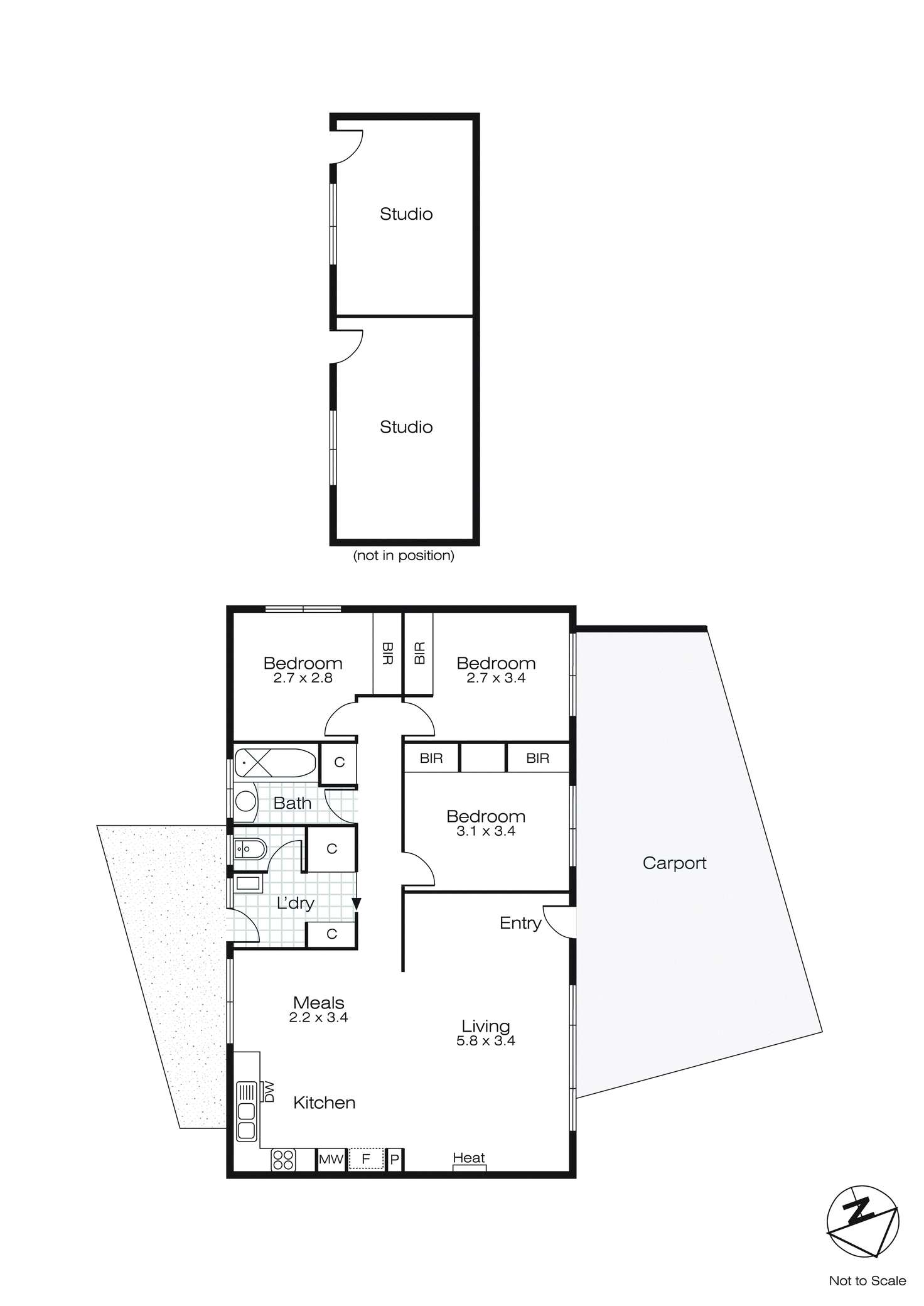 Floorplan of Homely house listing, 3 Kelvin Avenue, Sebastopol VIC 3356