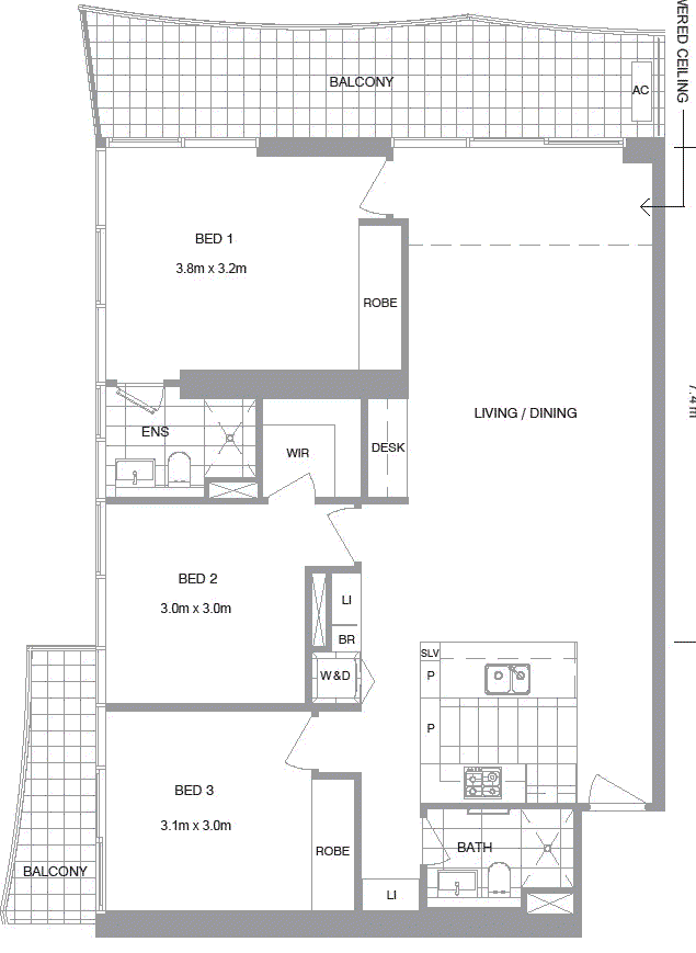 Floorplan of Homely apartment listing, 4508/560 Lonsdale Street, Melbourne VIC 3000