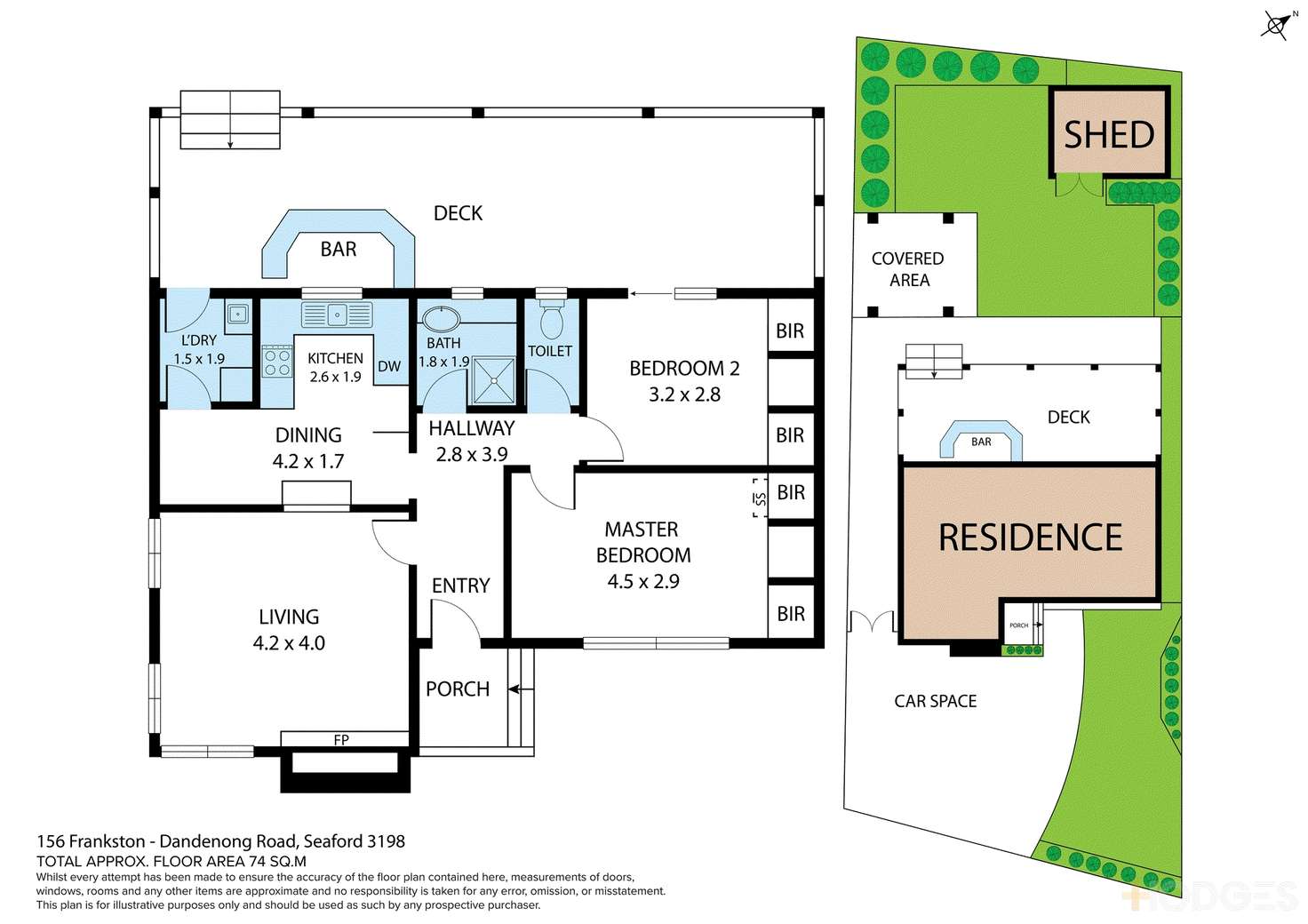 Floorplan of Homely house listing, 156 Frankston Dandenong Road, Seaford VIC 3198