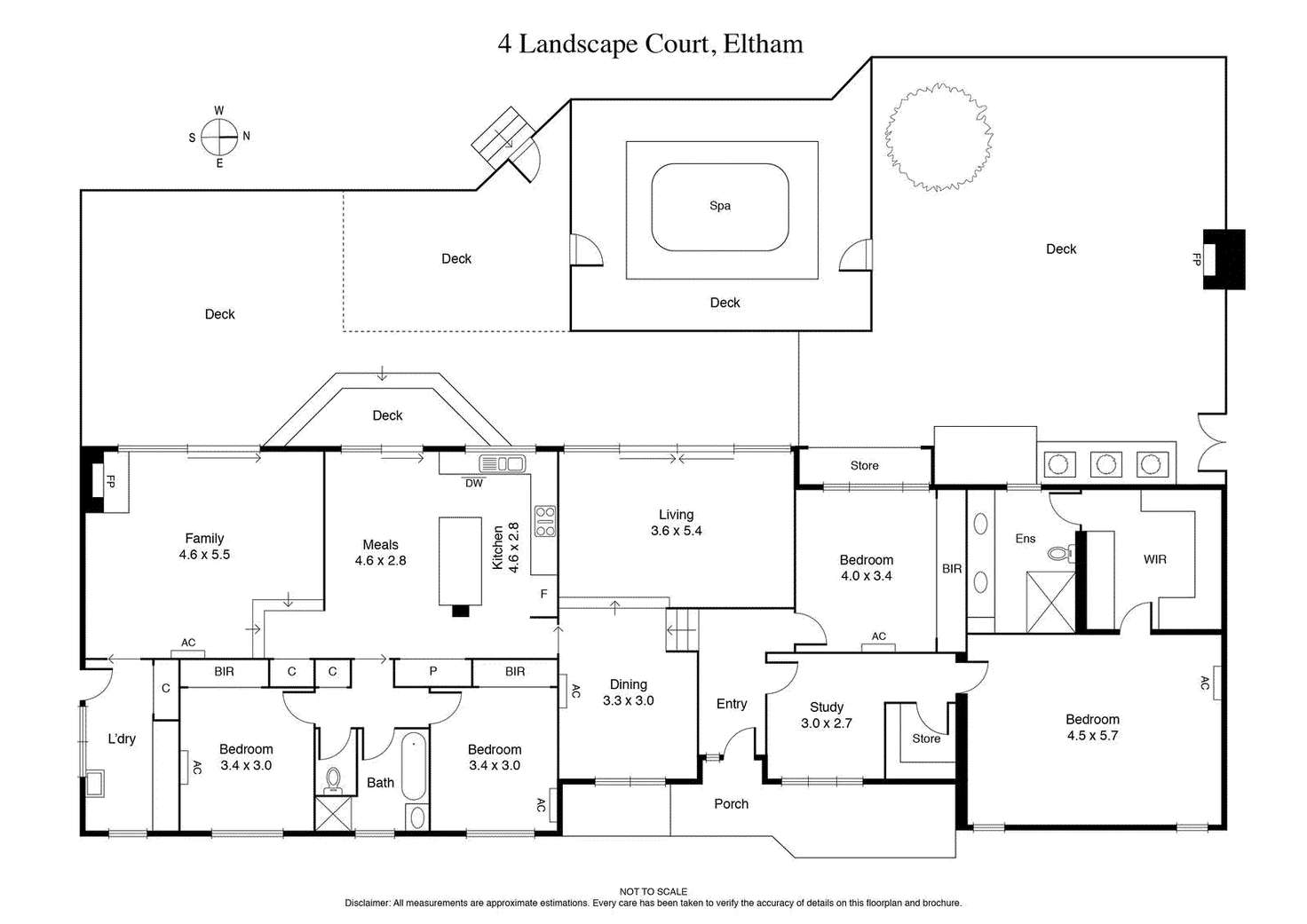 Floorplan of Homely house listing, 4 Landscape Court, Eltham VIC 3095