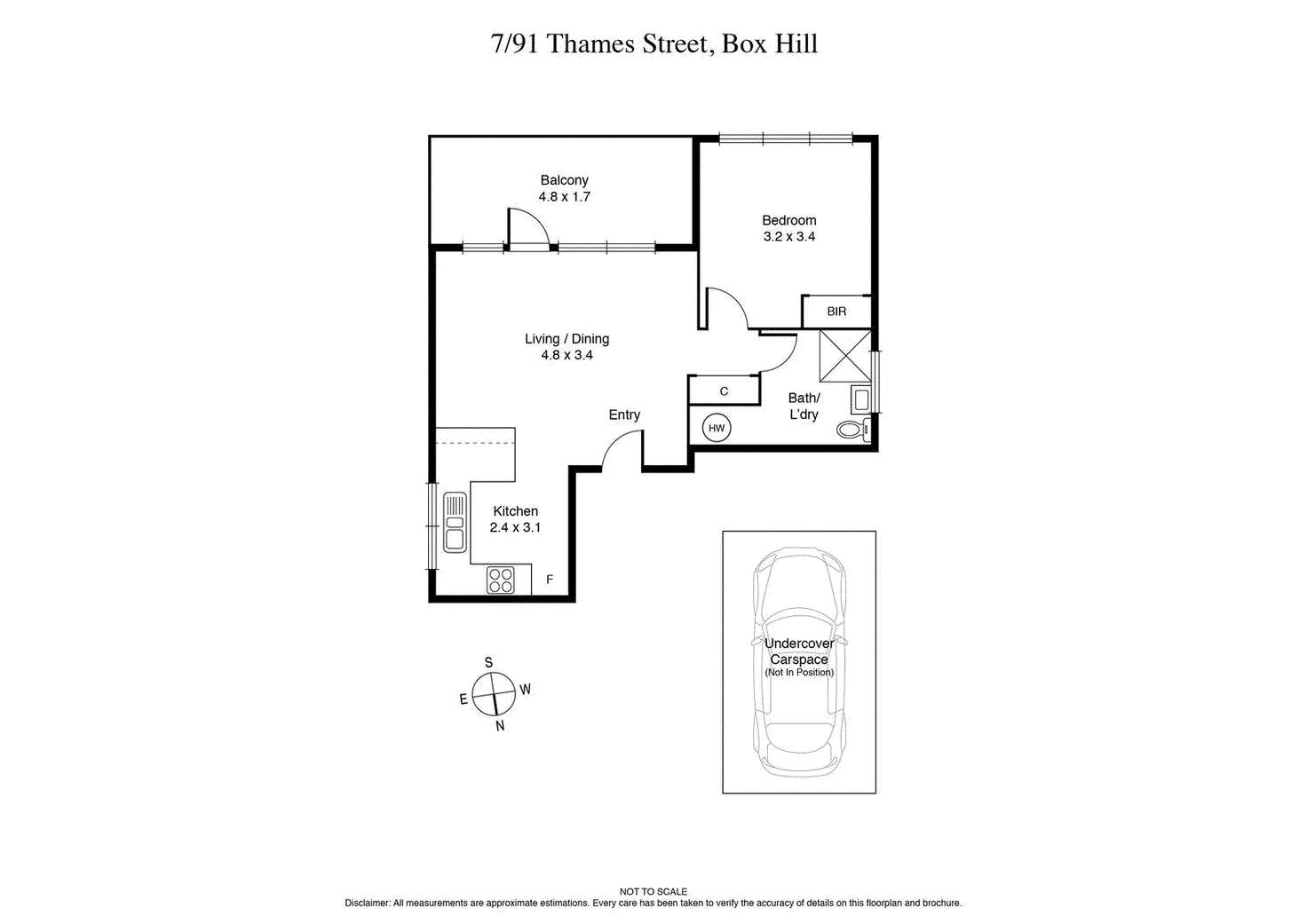 Floorplan of Homely apartment listing, 7/91 Thames Street, Box Hill VIC 3128