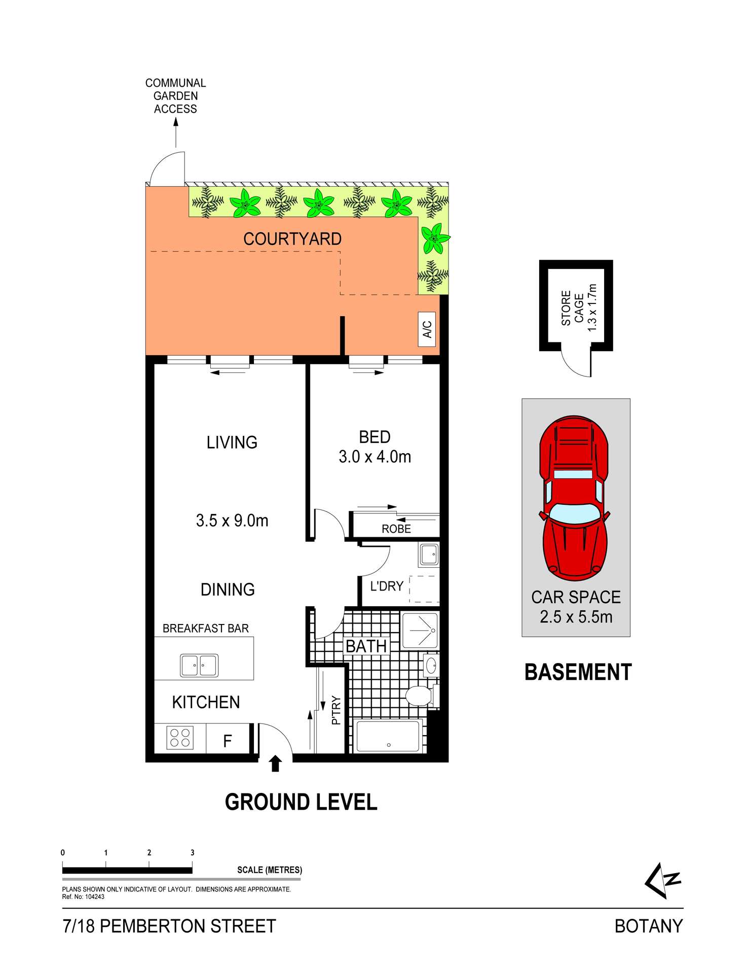 Floorplan of Homely apartment listing, G07/18 Pemberton Street, Botany NSW 2019
