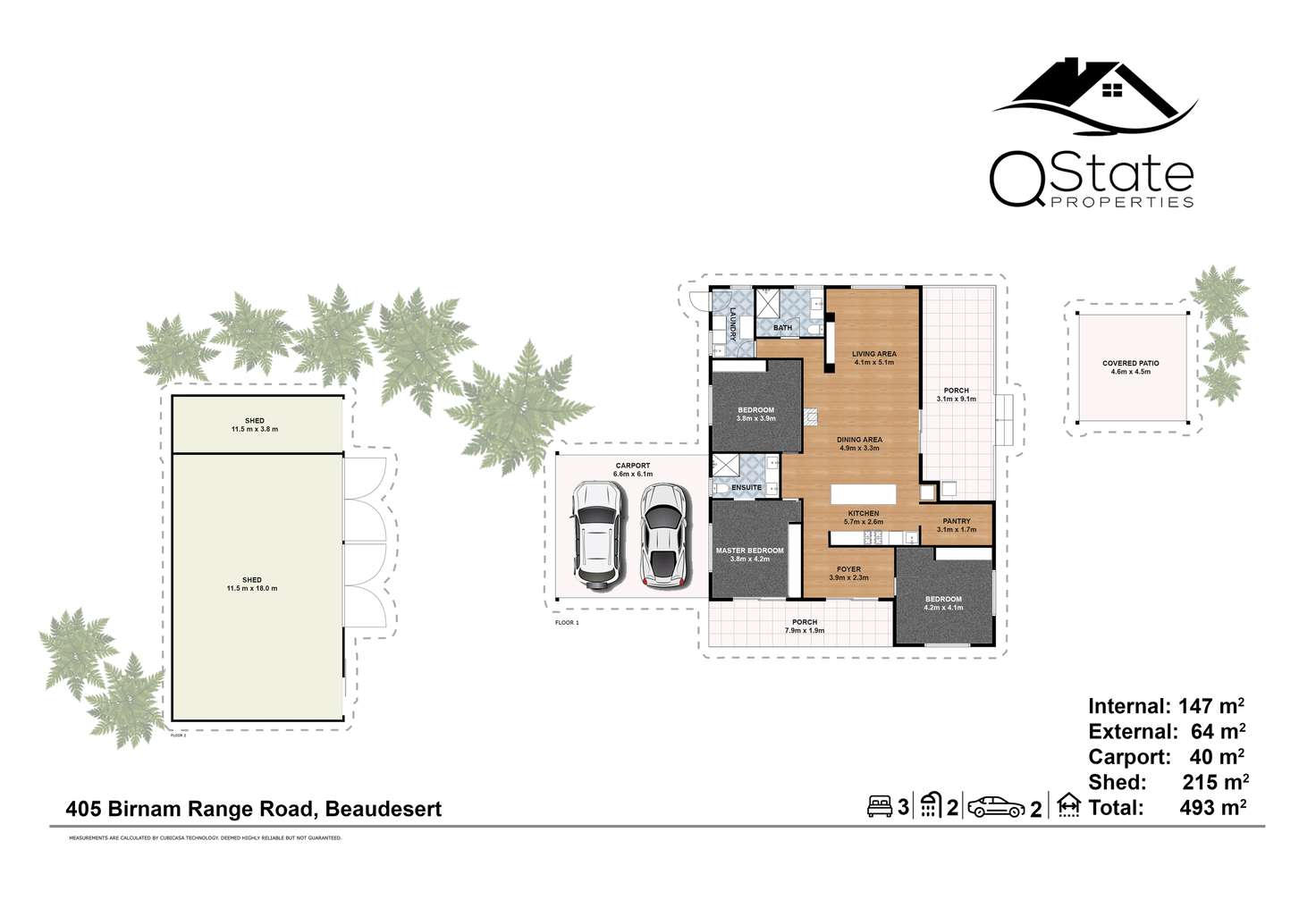 Floorplan of Homely house listing, 405 Birnam Range Road, Beaudesert QLD 4285