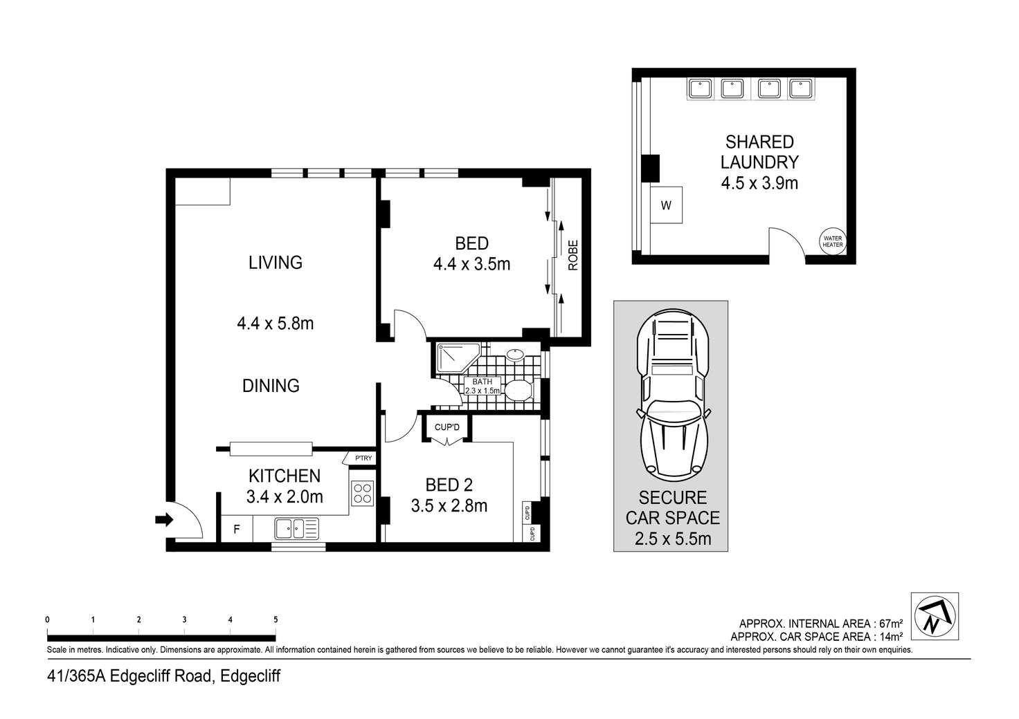 Floorplan of Homely apartment listing, 41/365a Edgecliff Road, Edgecliff NSW 2027