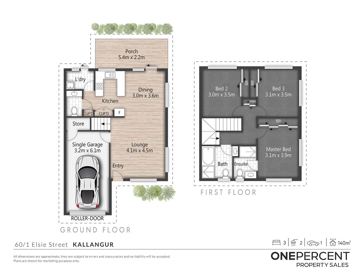 Floorplan of Homely townhouse listing, 60/1 Elsie Street, Kallangur QLD 4503