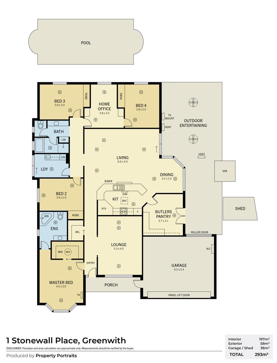 Floorplan of Homely house listing, 1 Stonewall Place, Greenwith SA 5125