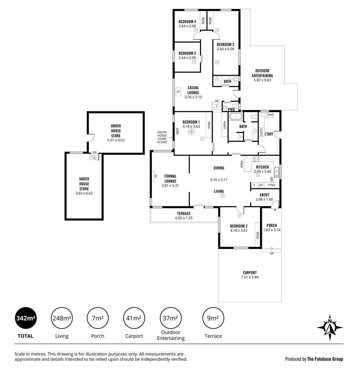 Floorplan of Homely house listing, 7 Highland Avenue, Torrens Park SA 5062