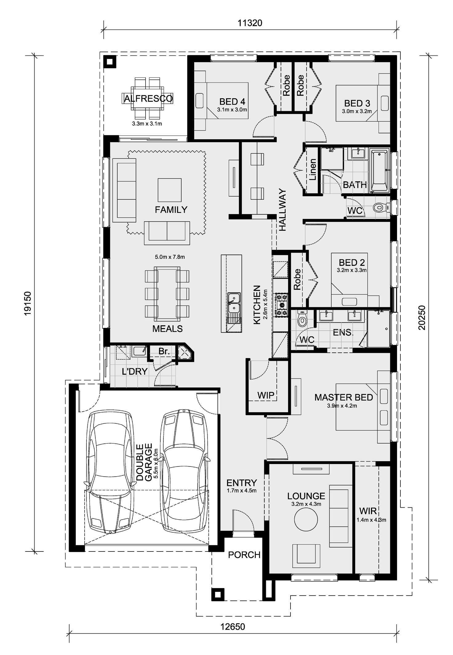 Floorplan of Homely house listing, Lot 107 Somerford Estate, Clyde North VIC 3978