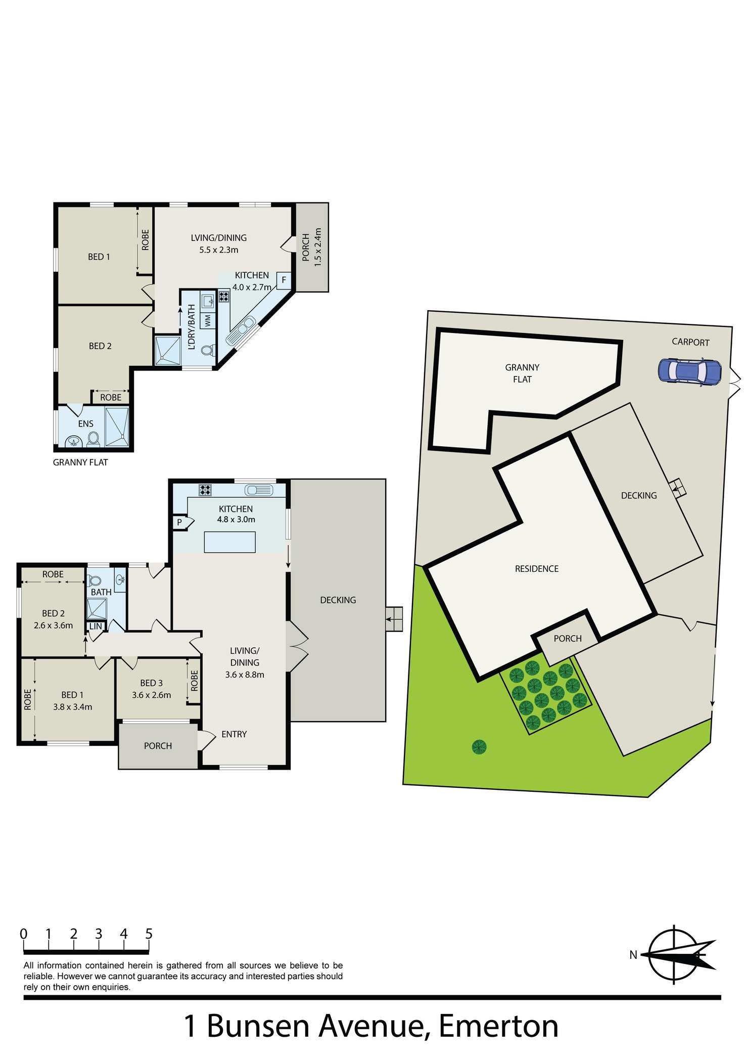 Floorplan of Homely house listing, 1 & 1A Bunsen Avenue, Emerton NSW 2770
