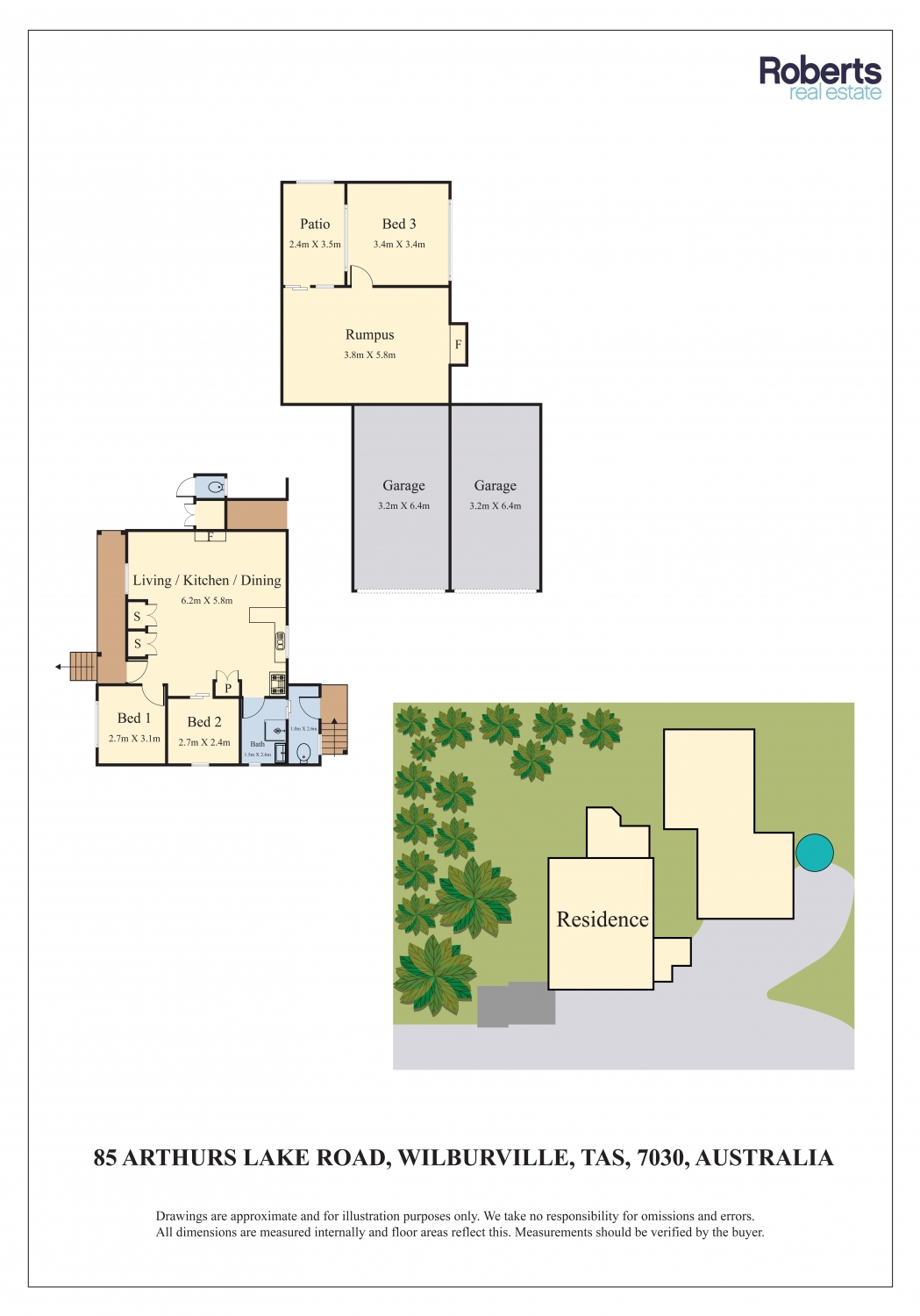 Floorplan of Homely house listing, 85 Arthurs Lake Road, Wilburville TAS 7030
