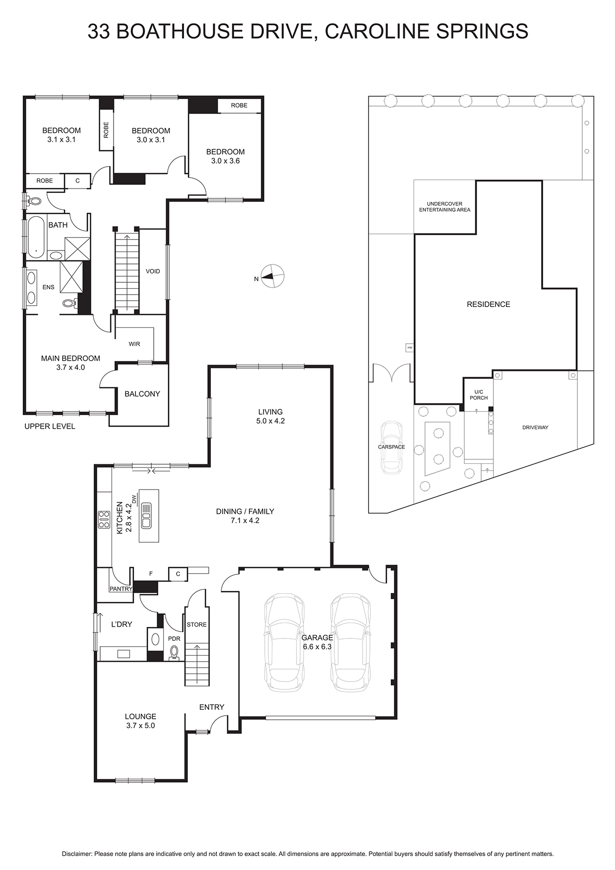 Floorplan of Homely house listing, 33 Boathouse Drive, Caroline Springs VIC 3023
