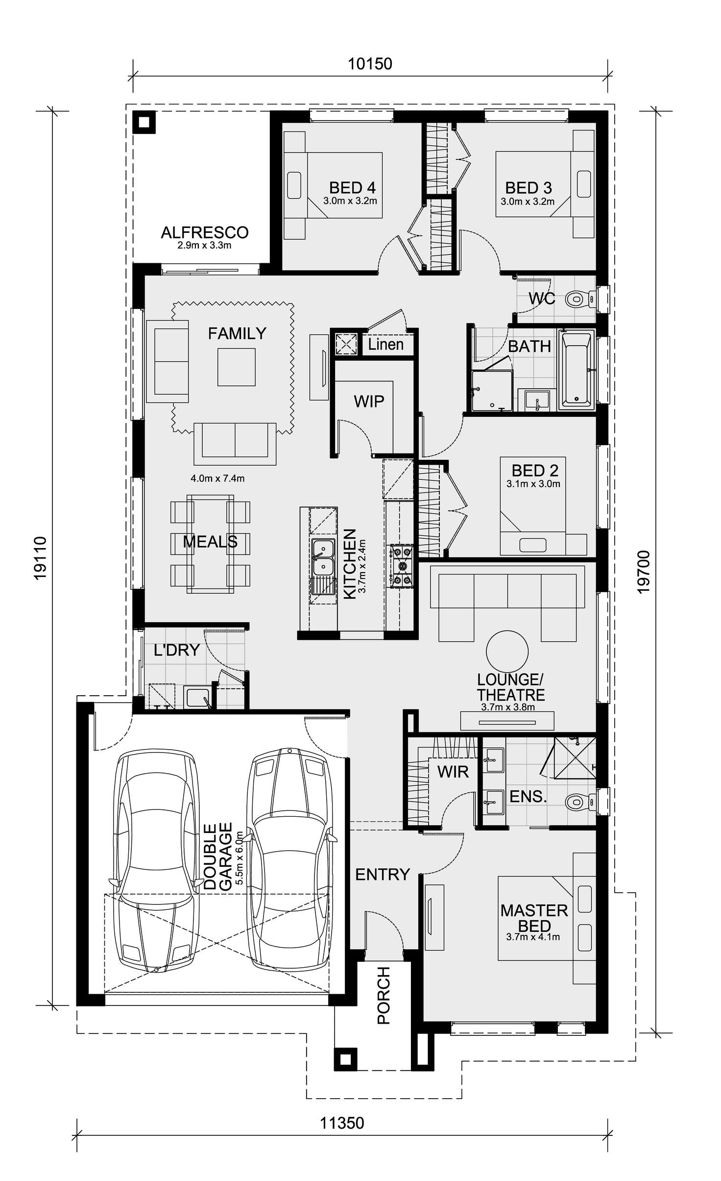 Floorplan of Homely house listing, Lot 563 Taylors Run Estate, Fraser Rise VIC 3336