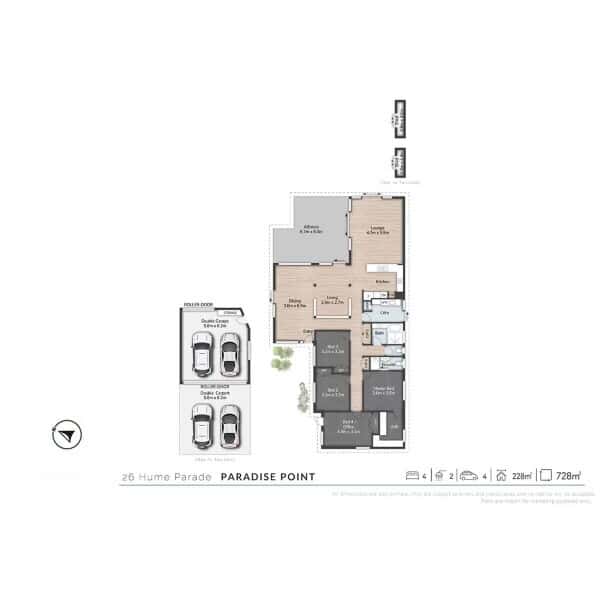 Floorplan of Homely house listing, 26 Hume Parade, Paradise Point QLD 4216