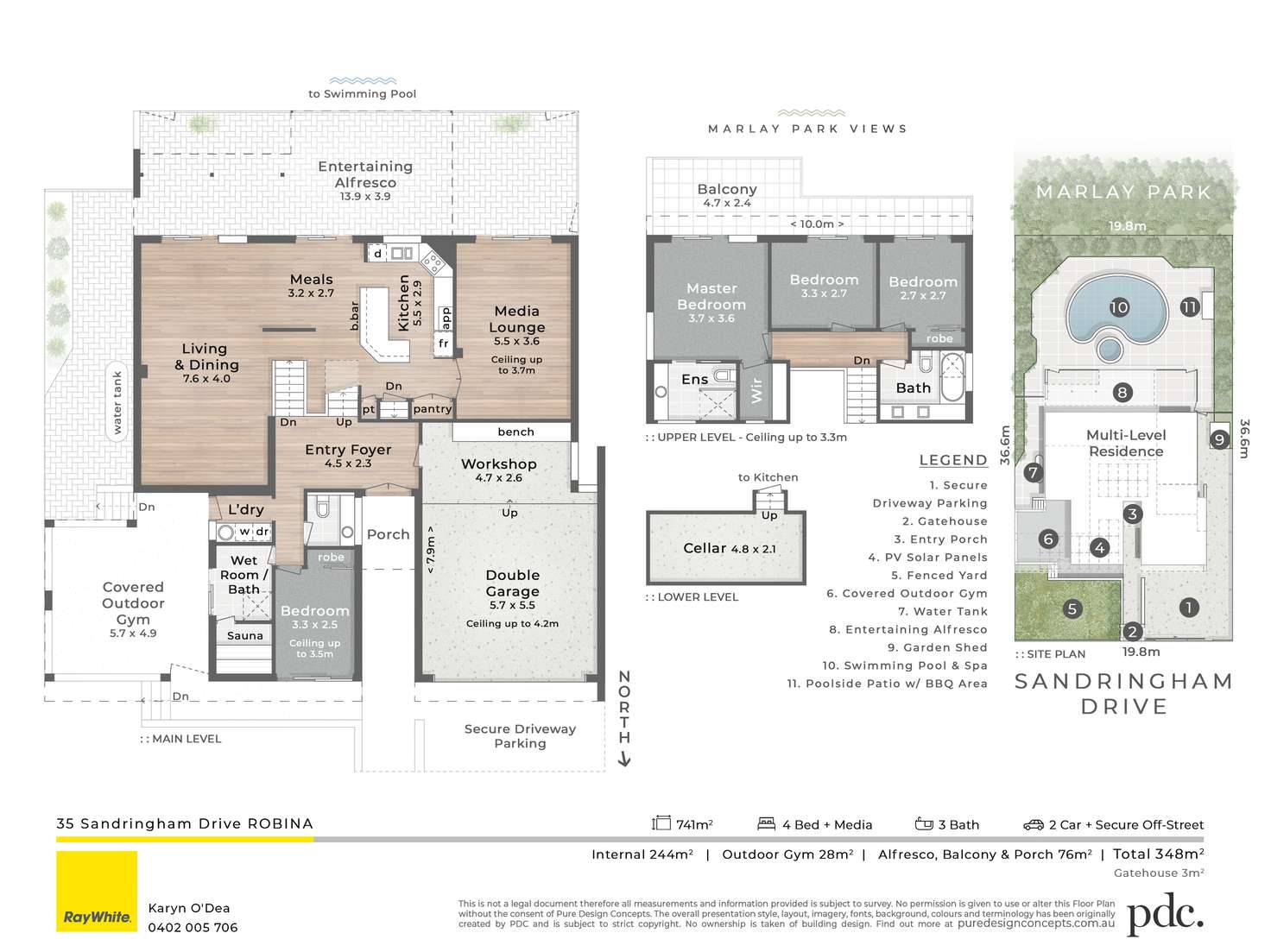 Floorplan of Homely house listing, 35 Sandringham Drive, Robina QLD 4226
