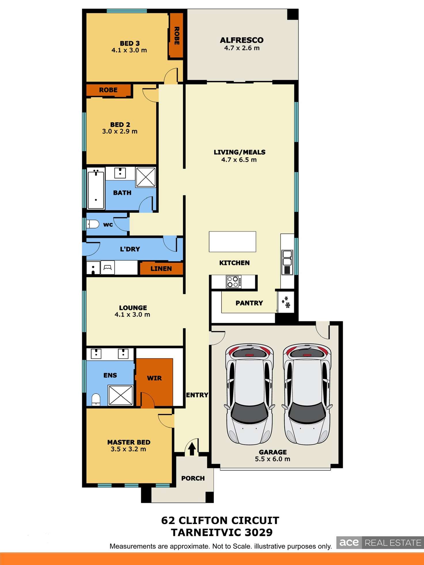 Floorplan of Homely house listing, 62 Clifton Circuit, Tarneit VIC 3029
