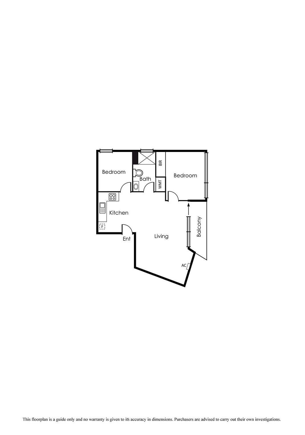 Floorplan of Homely apartment listing, 1308/109 Clarendon Street, Southbank VIC 3006