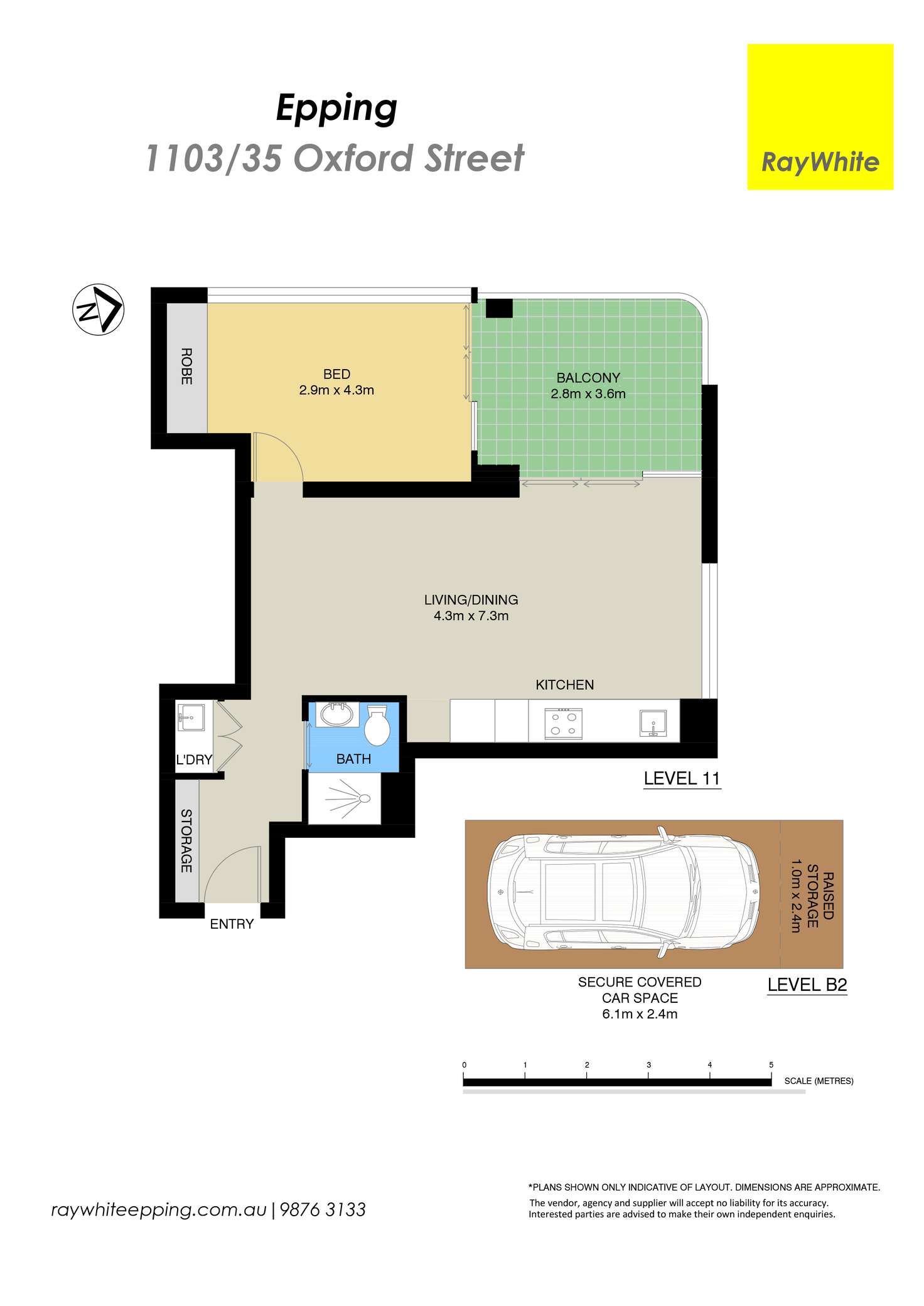 Floorplan of Homely apartment listing, 1103/35 Oxford Street, Epping NSW 2121