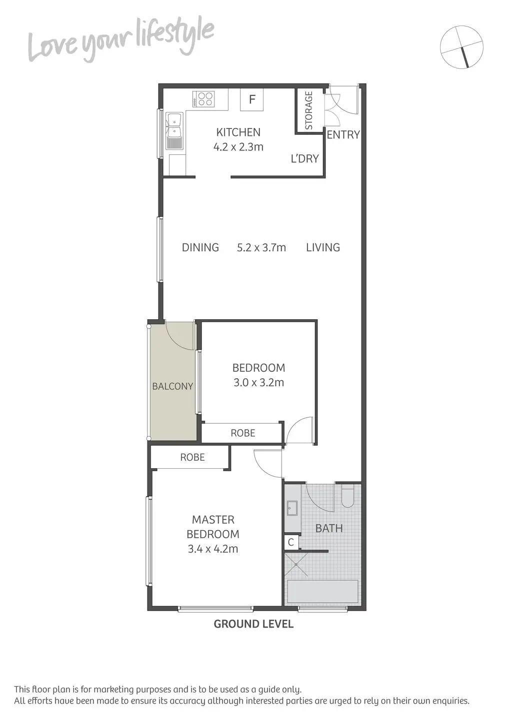 Floorplan of Homely apartment listing, 4/14 Hastings Street, Marrickville NSW 2204