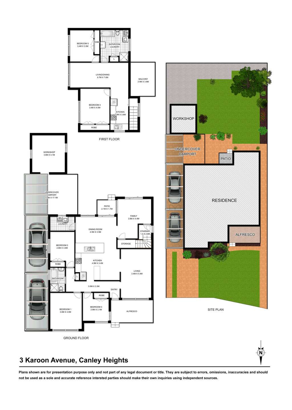 Floorplan of Homely house listing, 3 KAROON AVENUE, Canley Heights NSW 2166