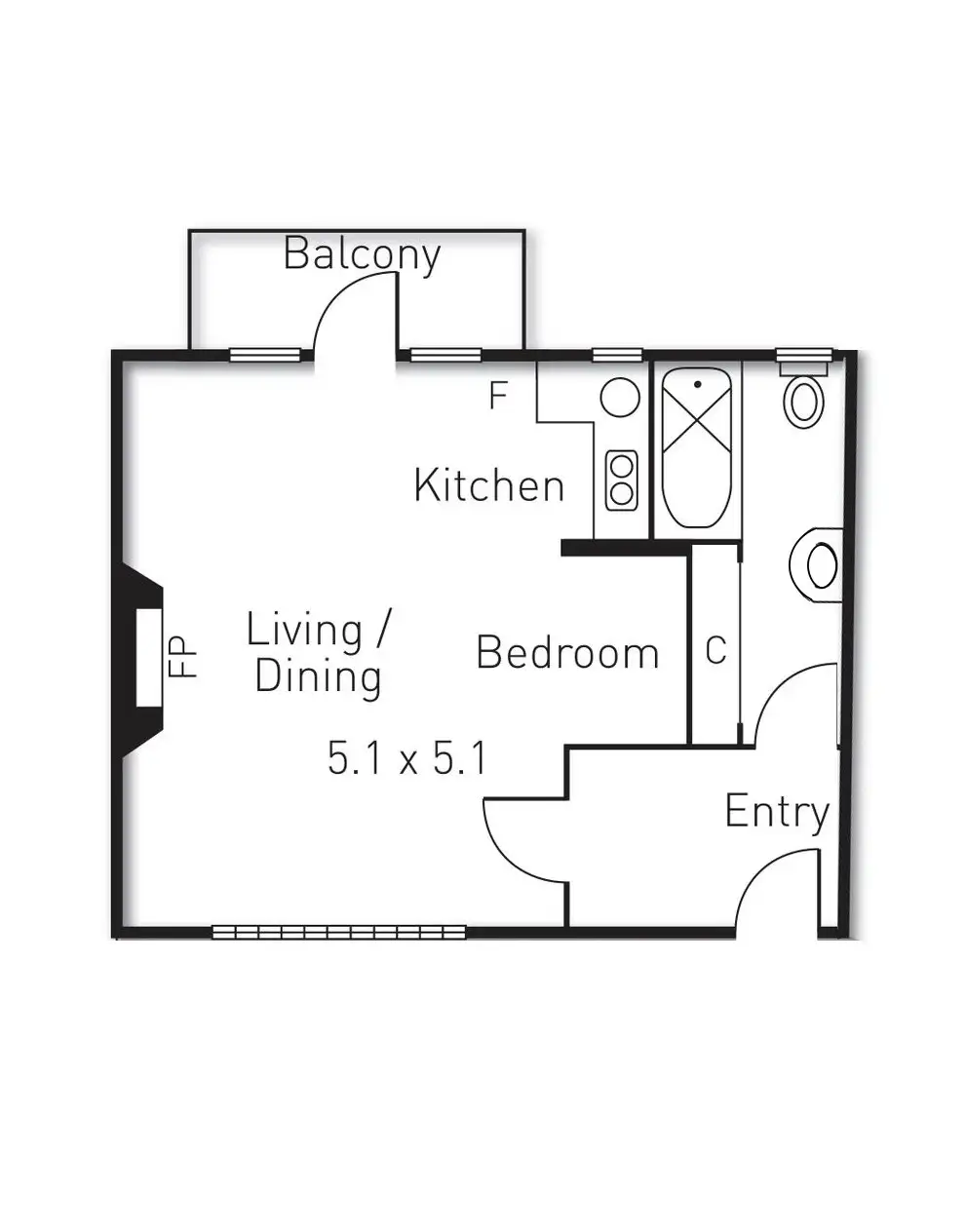 Floorplan of Homely apartment listing, 10/53 Powlett Street, East Melbourne VIC 3002