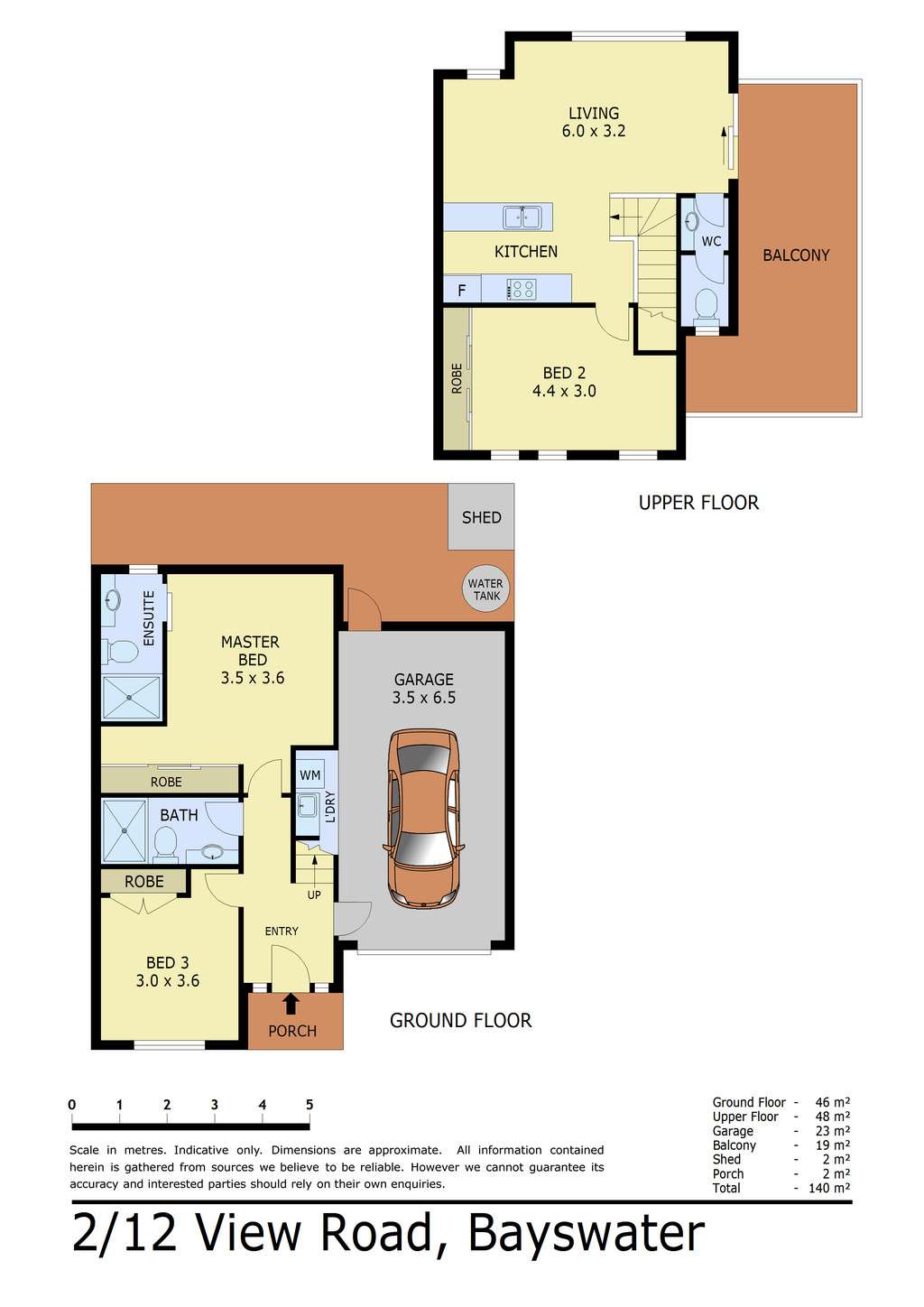 Floorplan of Homely unit listing, 2/12 View Road, Bayswater VIC 3153
