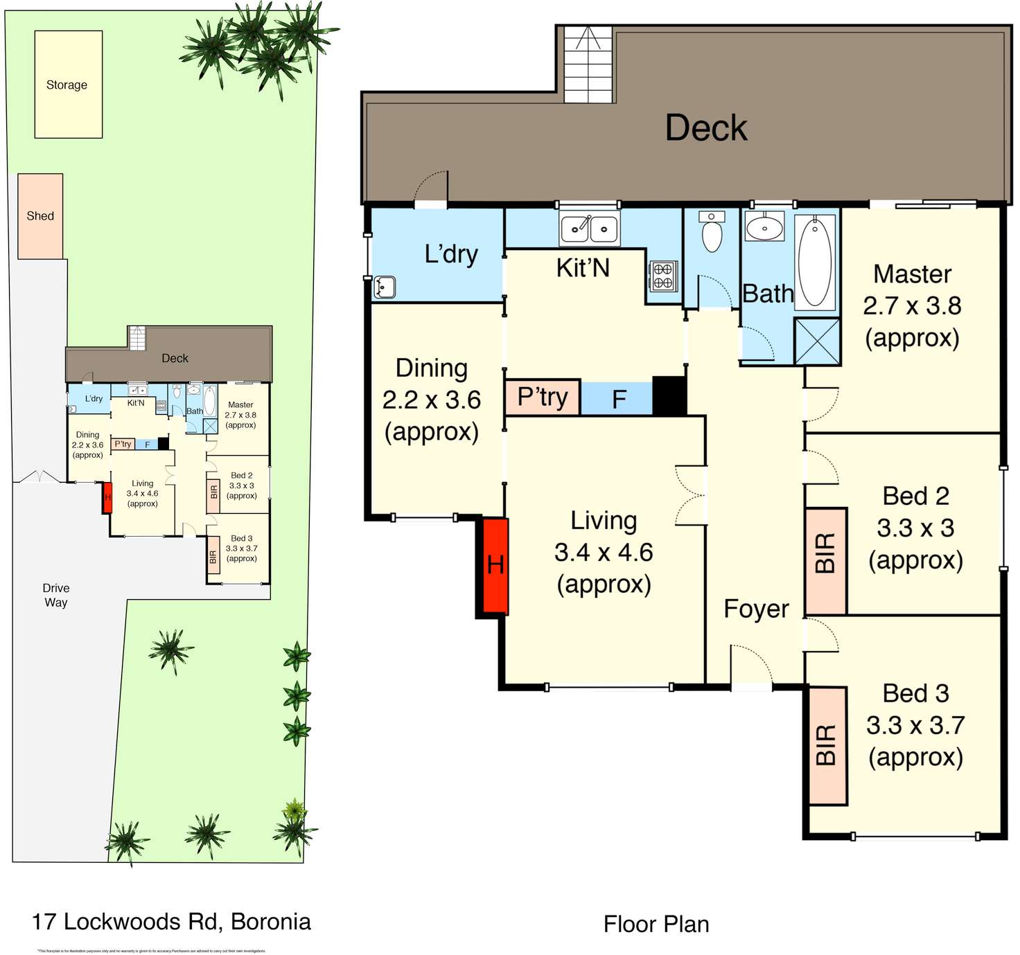 Floorplan of Homely house listing, 17 Lockwoods Road, Boronia VIC 3155