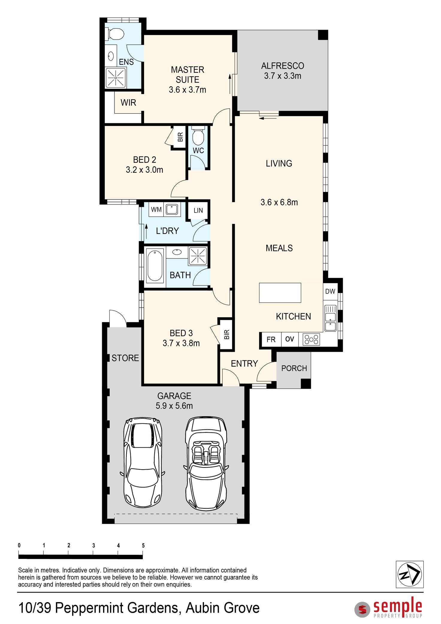 Floorplan of Homely house listing, 10/39 Peppermint Gardens, Aubin Grove WA 6164