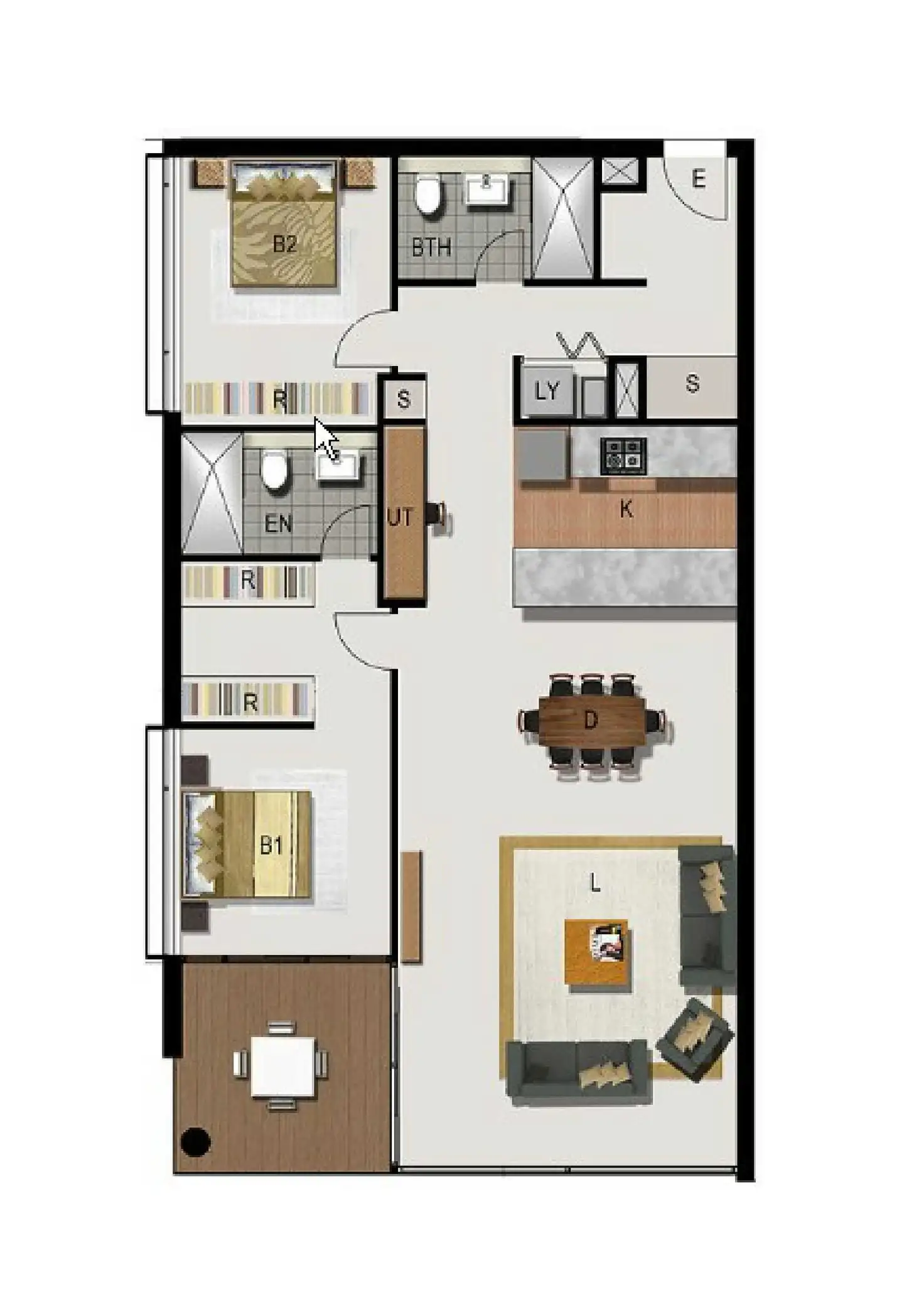 Floorplan of Homely unit listing, 401/37 Bay St, Ultima Harbourside, Tweed Heads NSW 2485