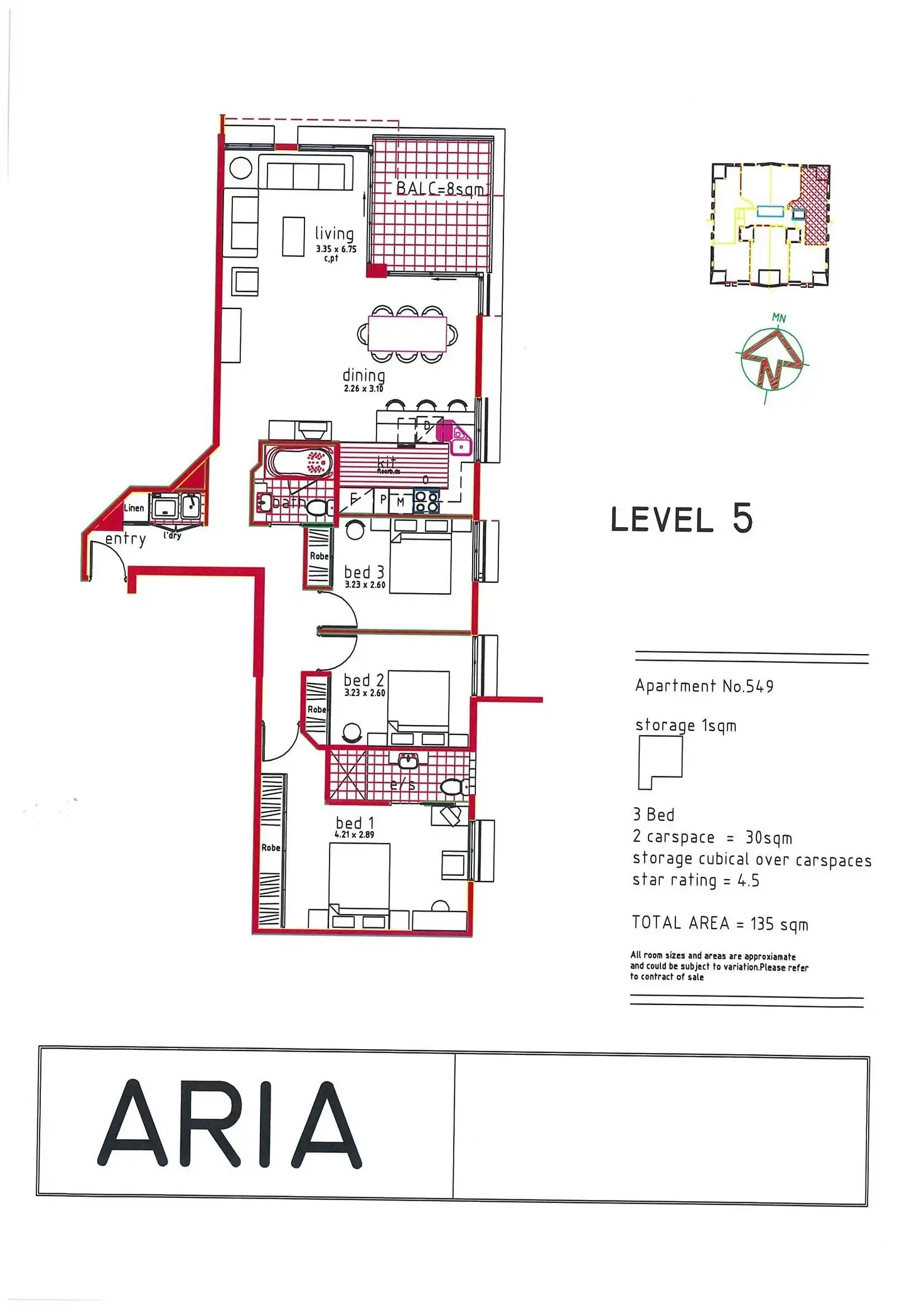 Floorplan of Homely apartment listing, 549/38-46 Albany Street, St Leonards NSW 2065