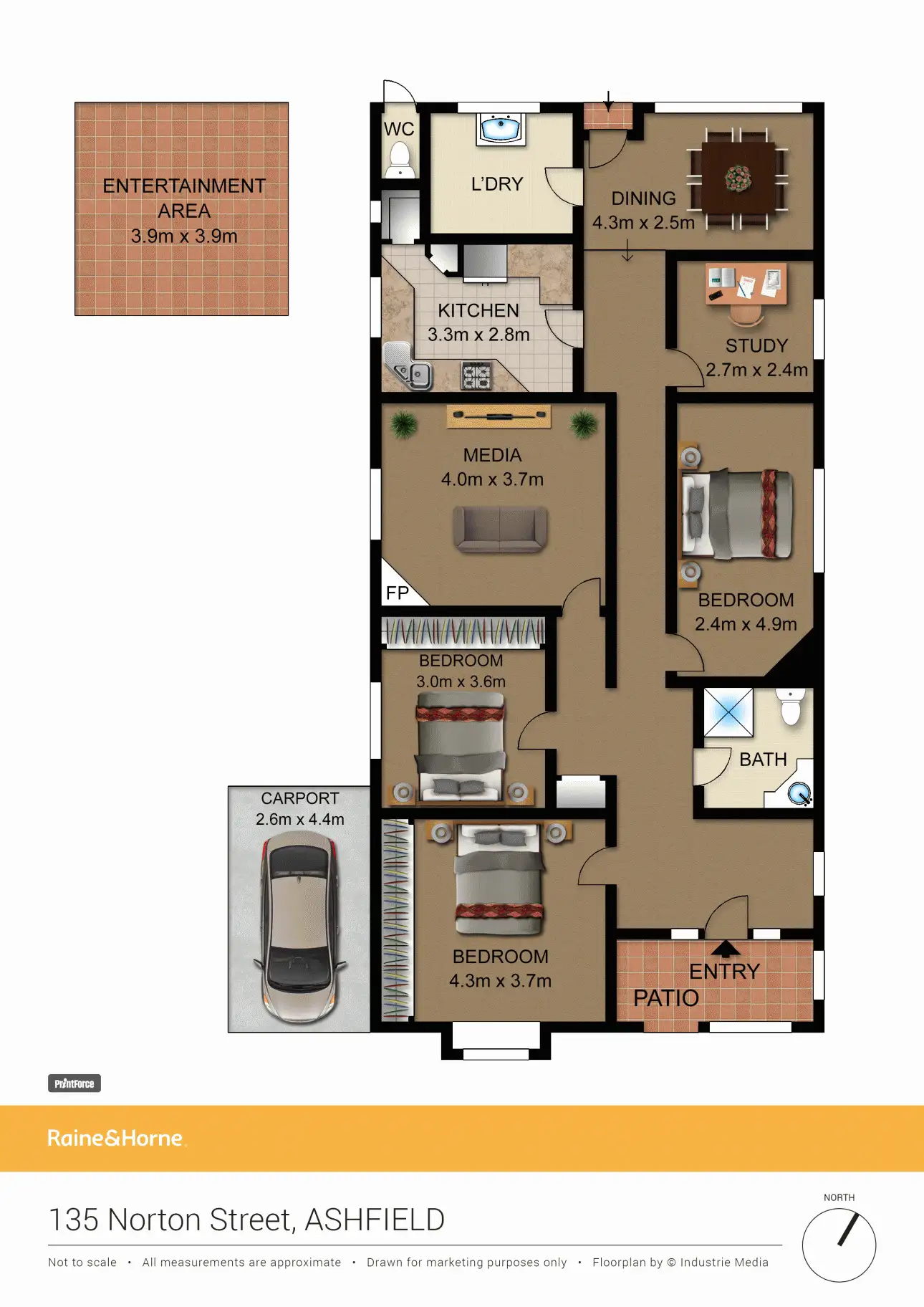 Floorplan of Homely house listing, 135 Norton Street, Ashfield NSW 2131