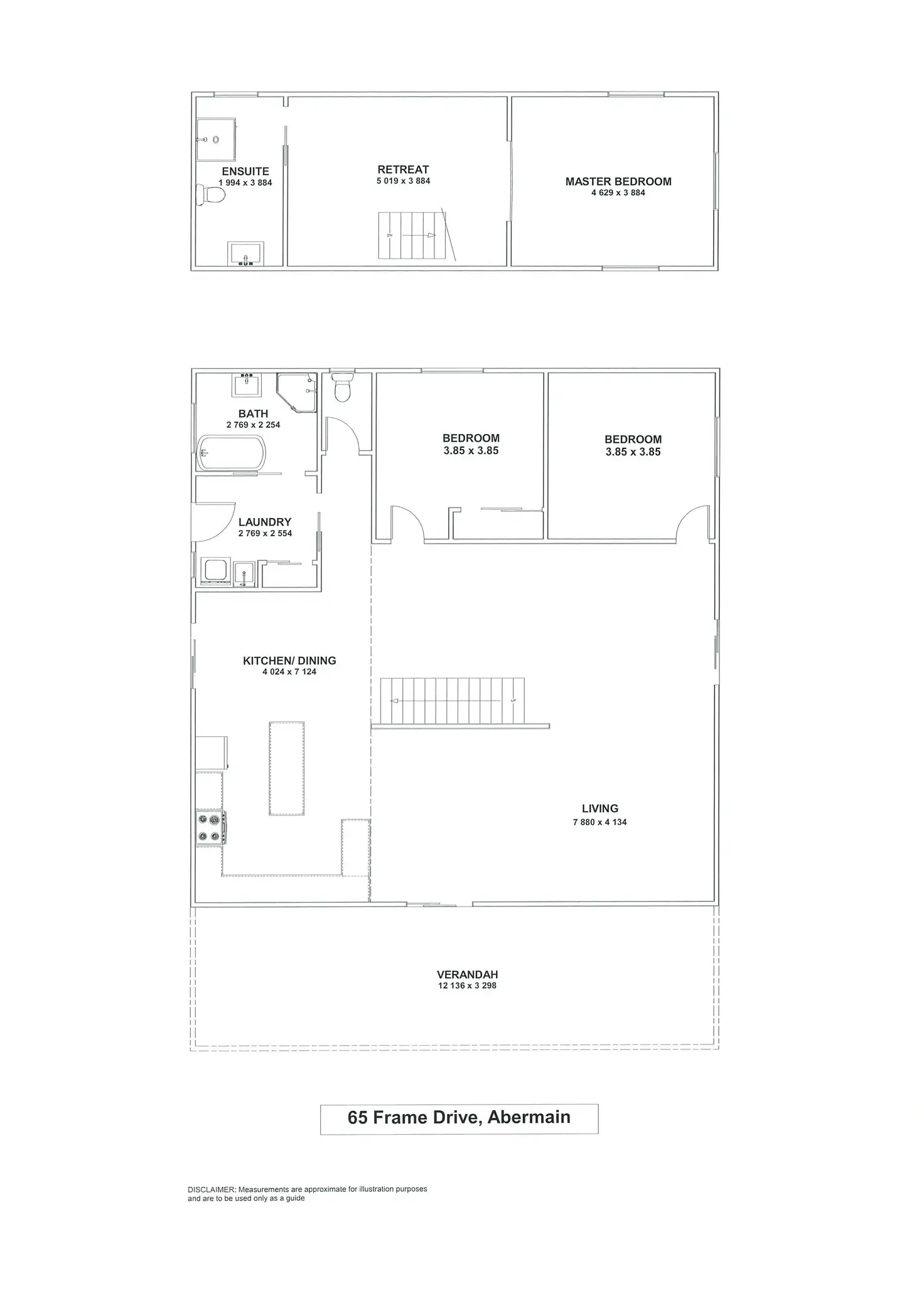 Floorplan of Homely house listing, 65 Frame Drive, Abermain NSW 2326