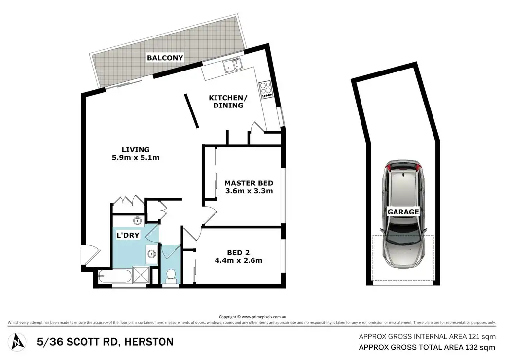 Floorplan of Homely unit listing, 5/36 Scott Road, Herston QLD 4006