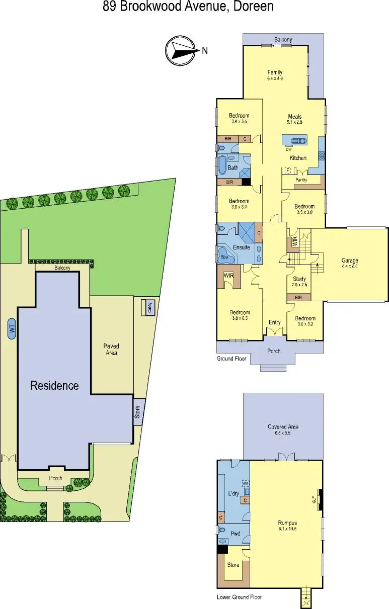 Floorplan of Homely house listing, 89 Brookwood Avenue, Doreen VIC 3754