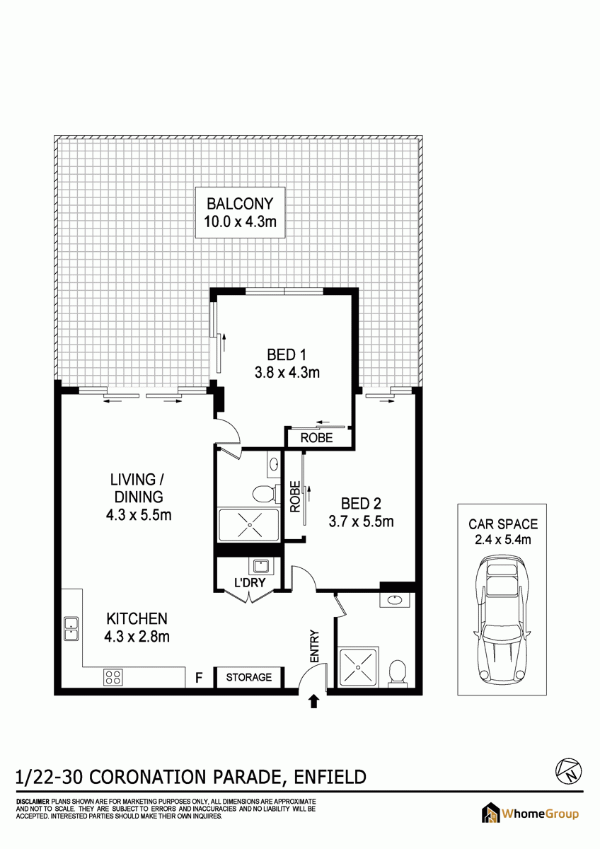 Floorplan of Homely apartment listing, 22-30 Coronation  Parade, Enfield NSW 2136
